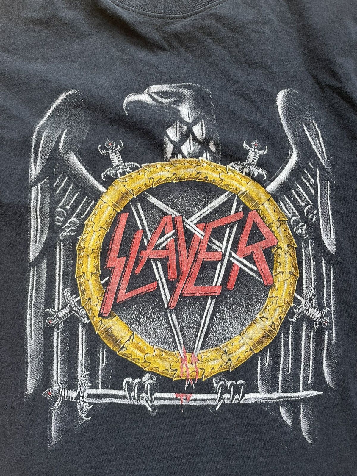 Slayer Vintage Faded Slayer T Shirt Size US M / EU 48-50 / 2 - 1 Thumbnail
