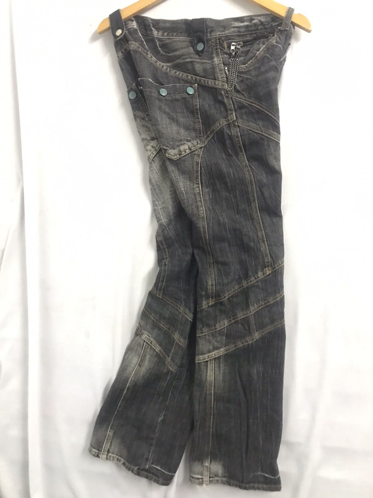 Japanese Brand DAILY NEWS - Flare Jeans Size US 31 - 14 Thumbnail