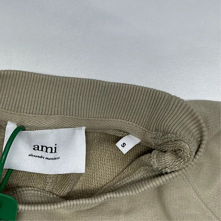 AMIPARIS SS22 Beige Heart Logo Sweatshirt -2507