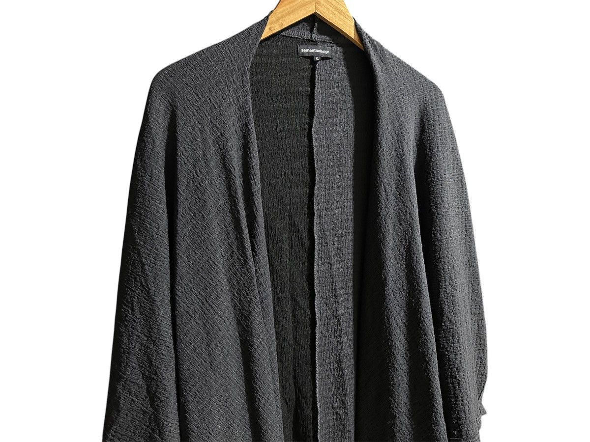semanticdesign 🔥Sick Y2K Semantic Design Split Asymmetric Pleats Cardigan Size US XL / EU 56 / 4 - 4 Thumbnail
