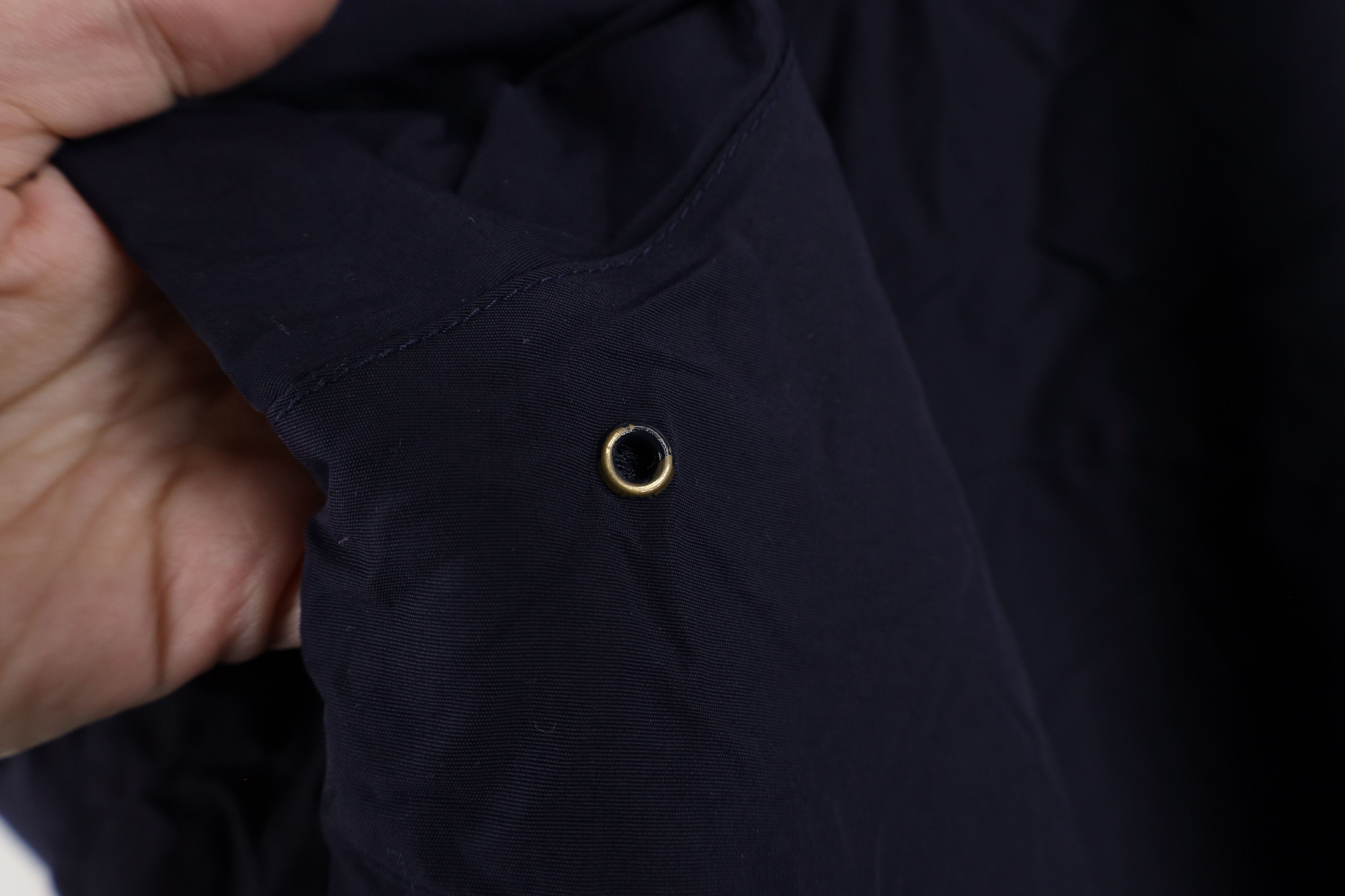 Lands' End × Vintage Vintage 90s Lands End Full Zip Hooded Rain Jacket Navy Blue Size US XL / EU 56 / 4 - 8 Thumbnail