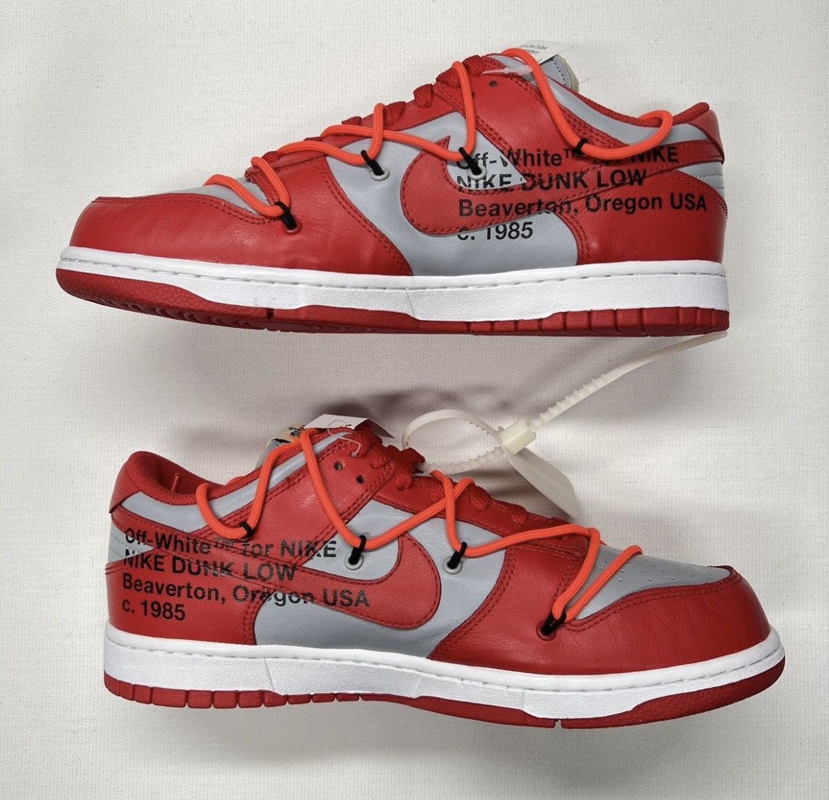 Nike × Off-White Nike off white dunk low unlv red Size US 11 / EU 44 - 7 Thumbnail
