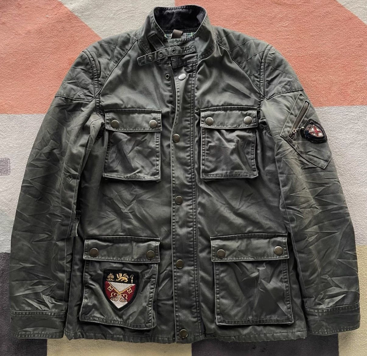 Polo Ralph Lauren RL Rugby Moto Jacket Ralph Lauren Polo K22 Size US S / EU 44-46 / 1 - 1 Thumbnail