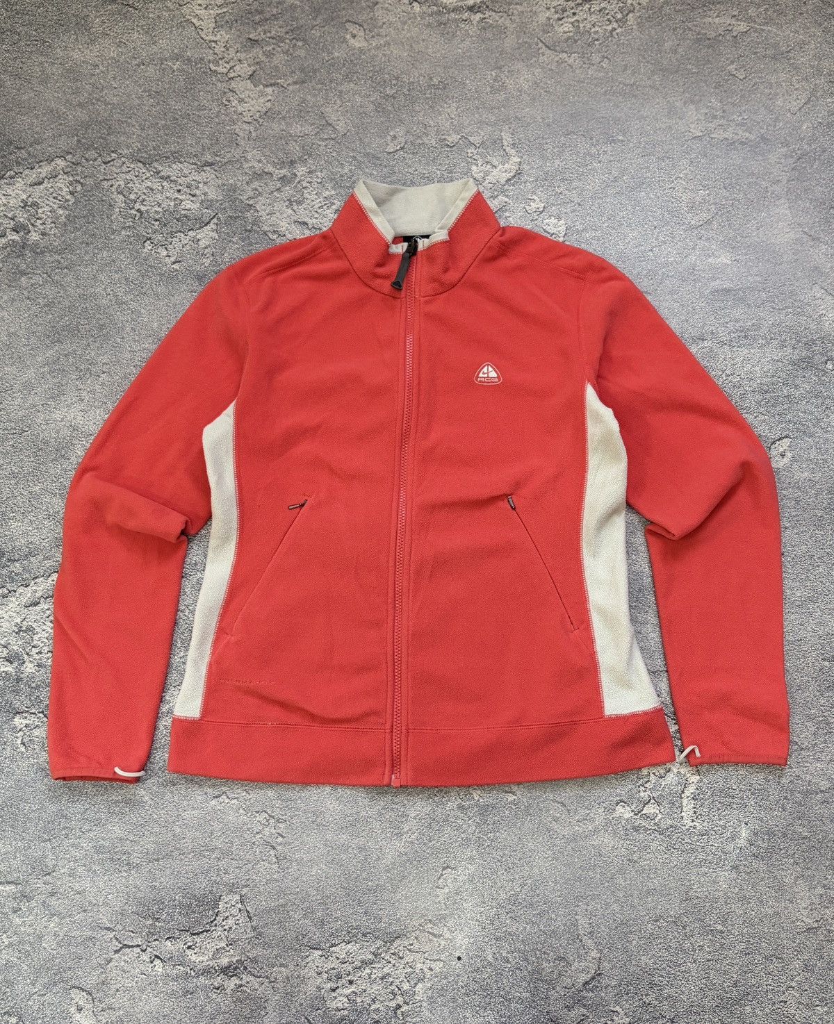 Nike ACG Vintage Nike ACG Therma-Fit Fleece Jacket Red Grey Y2K M Size M / US 6-8 / IT 42-44 - 1 Thumbnail