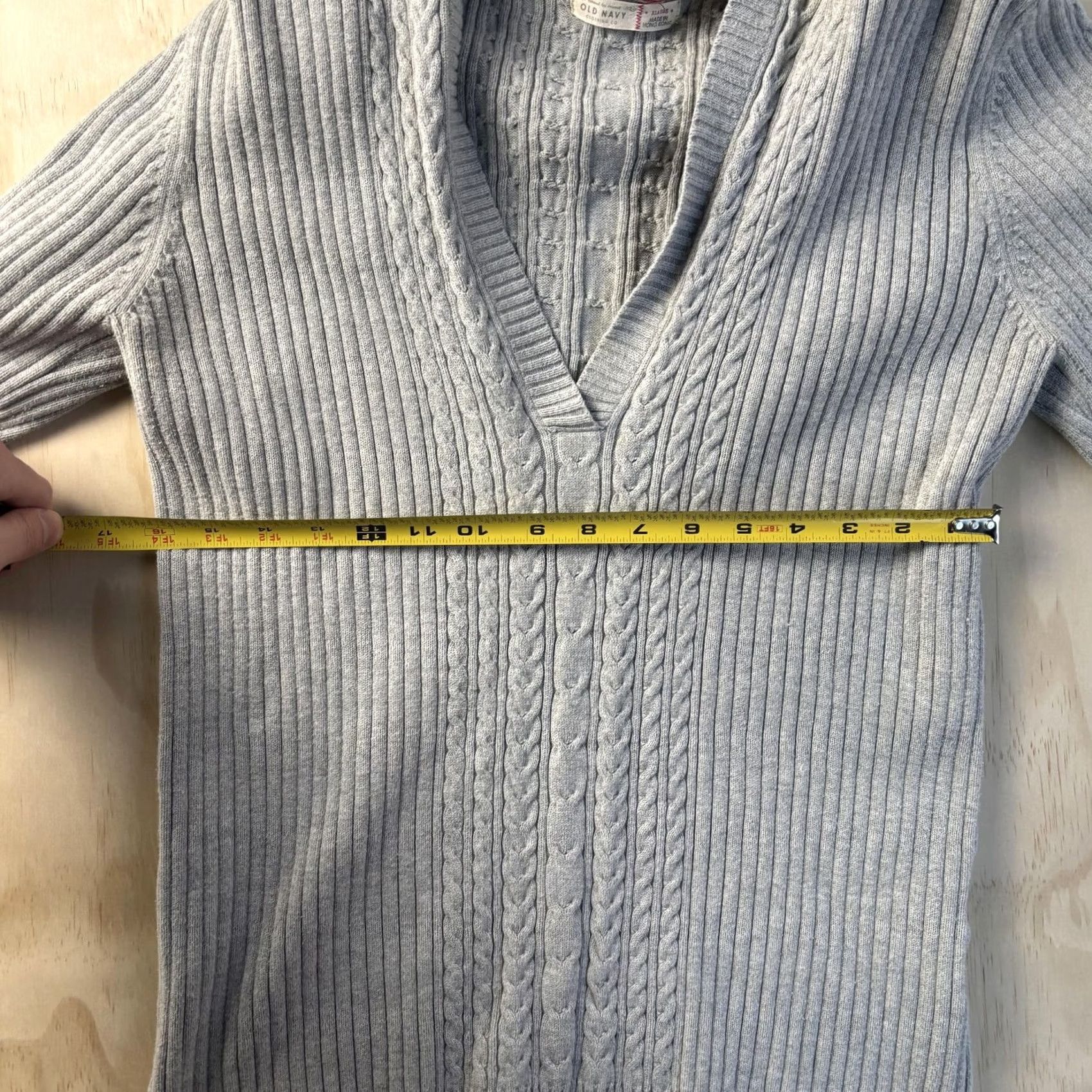 Old Navy Vintage Old Navy Sweater XL Gray Hooded Pullover Women Size XL / US 12-14 / IT 48-50 - 4 Thumbnail