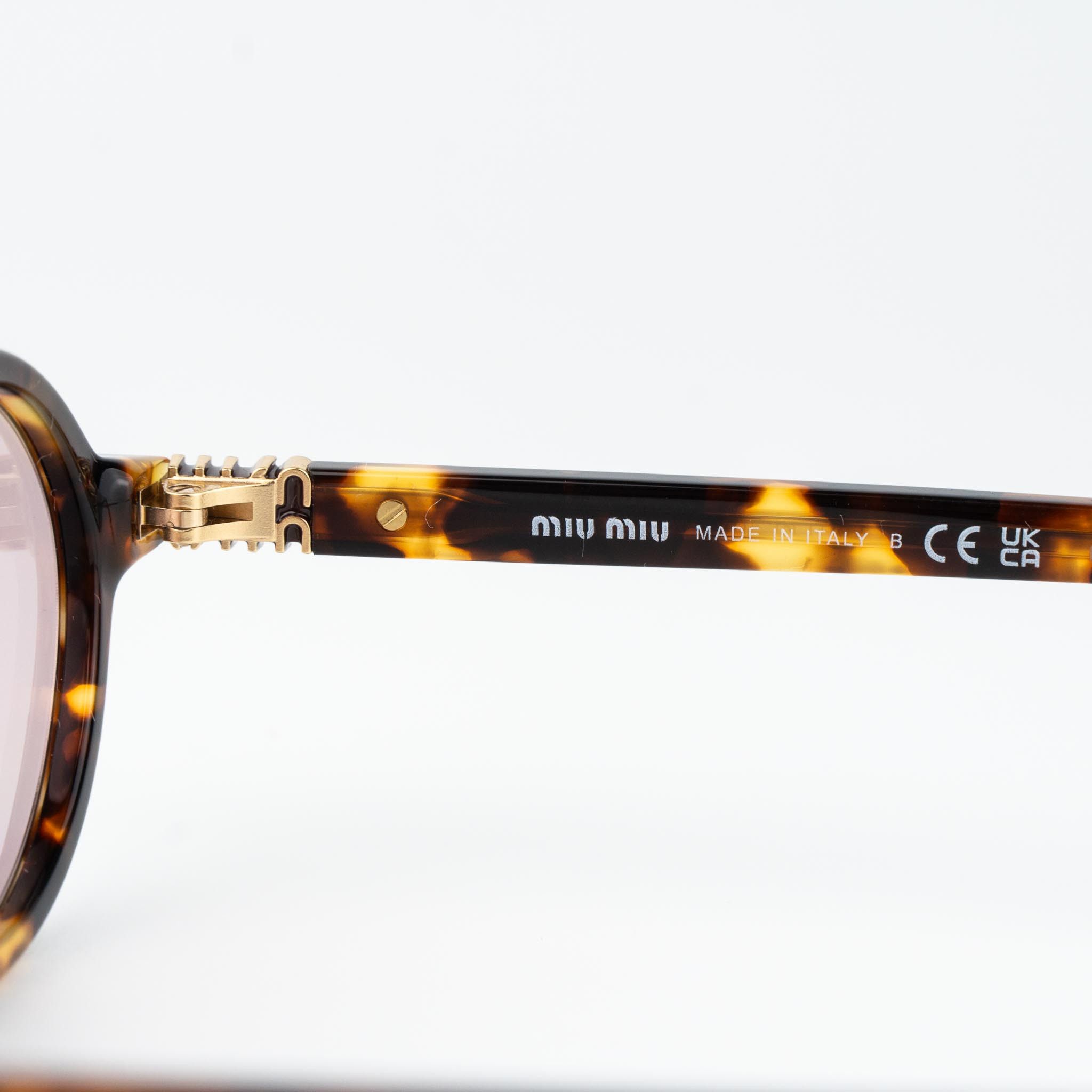 Miu Miu Miu Miu REGARD Women Sunglasses MU04ZS 14L4I0 NEW AUTHENTIC Size ONE SIZE - 7 Thumbnail