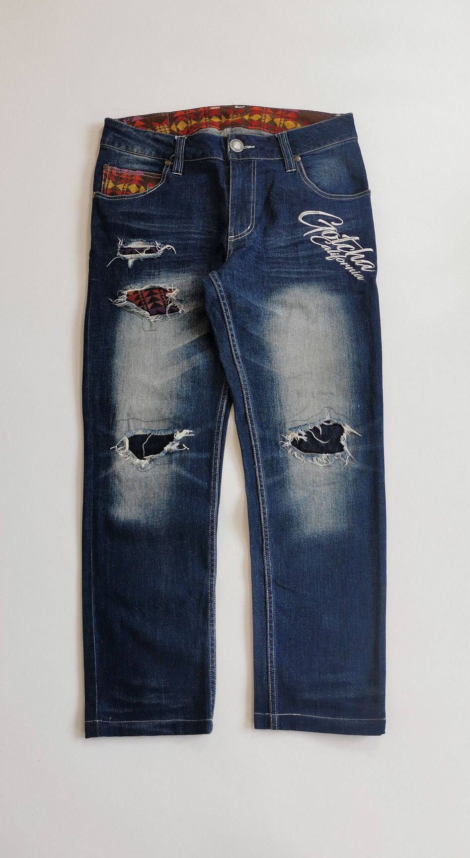 Brain Dead × Gotcha Gotcha Navajo Ankle Jeans Size US 32 / EU 48 - 5 Thumbnail