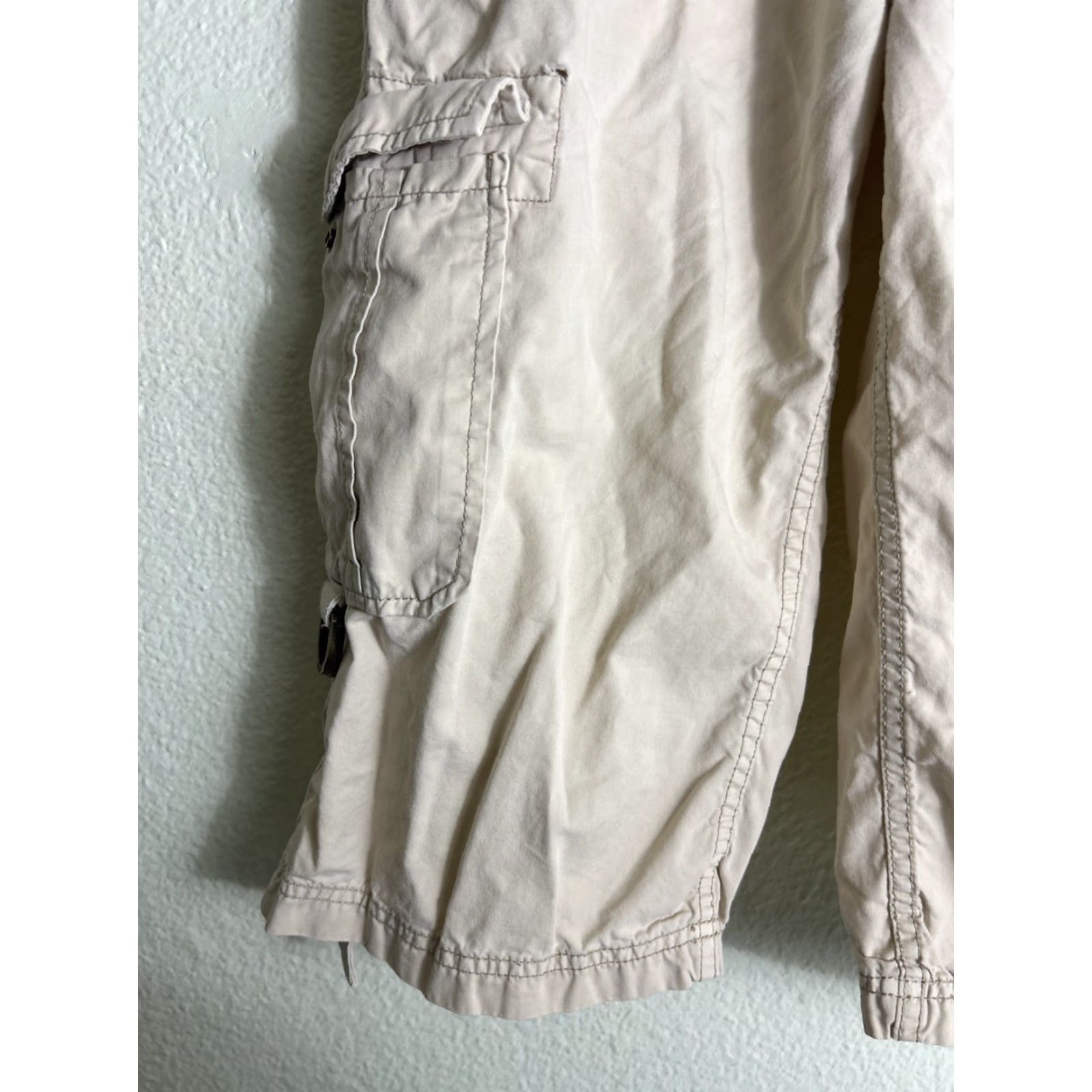 Guess Guess Baggy Long Cargo Shorts Cotton Beige 31x16 Size US 31 - 2 Thumbnail