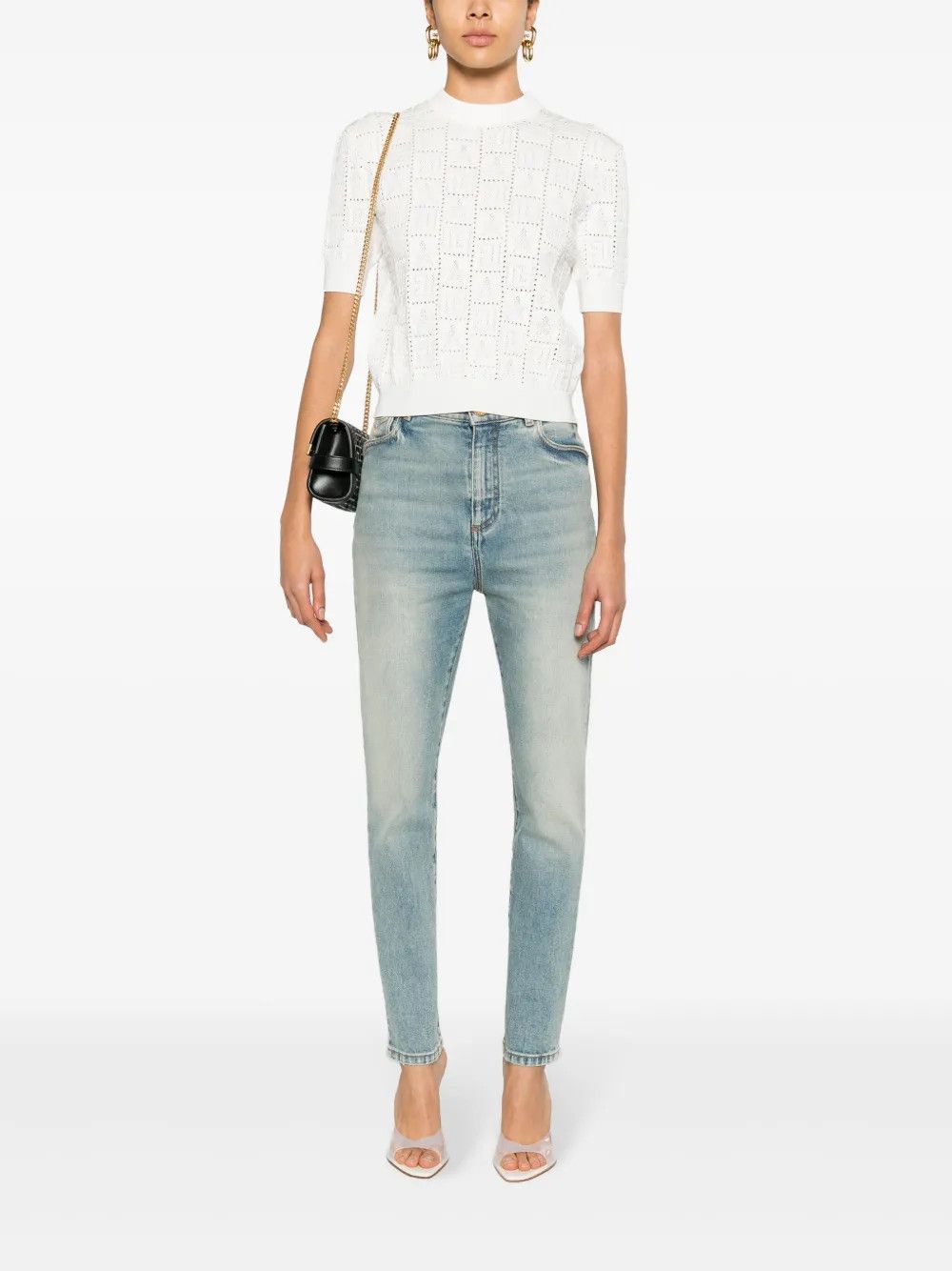 Balmain o1s1wg110825 Mid Rise Skinny Jeans in Indigo Blue Size 28" / US 6 / IT 42 - 3 Thumbnail