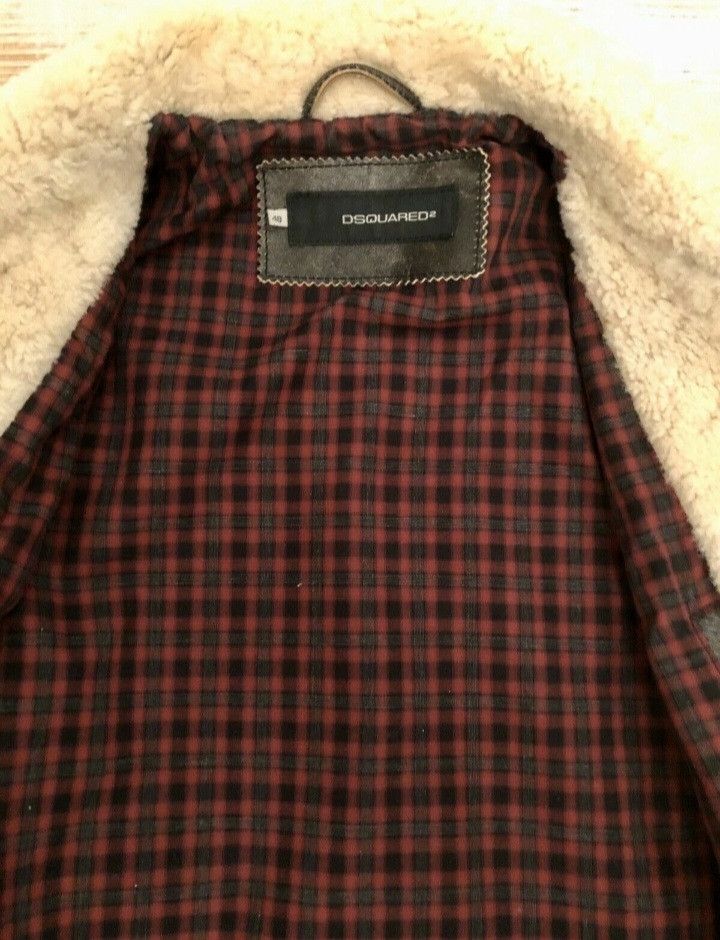Dsquared2 Dsquared 2 shearling leather biker jacket Size US M / EU 48-50 / 2 - 8 Thumbnail