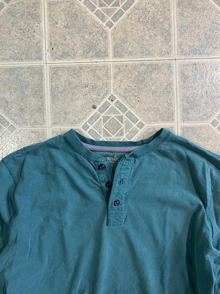 Other Vintage Y2K faded mint blue Henley long sleeve blue Size US XL / EU 56 / 4 - 2 Thumbnail