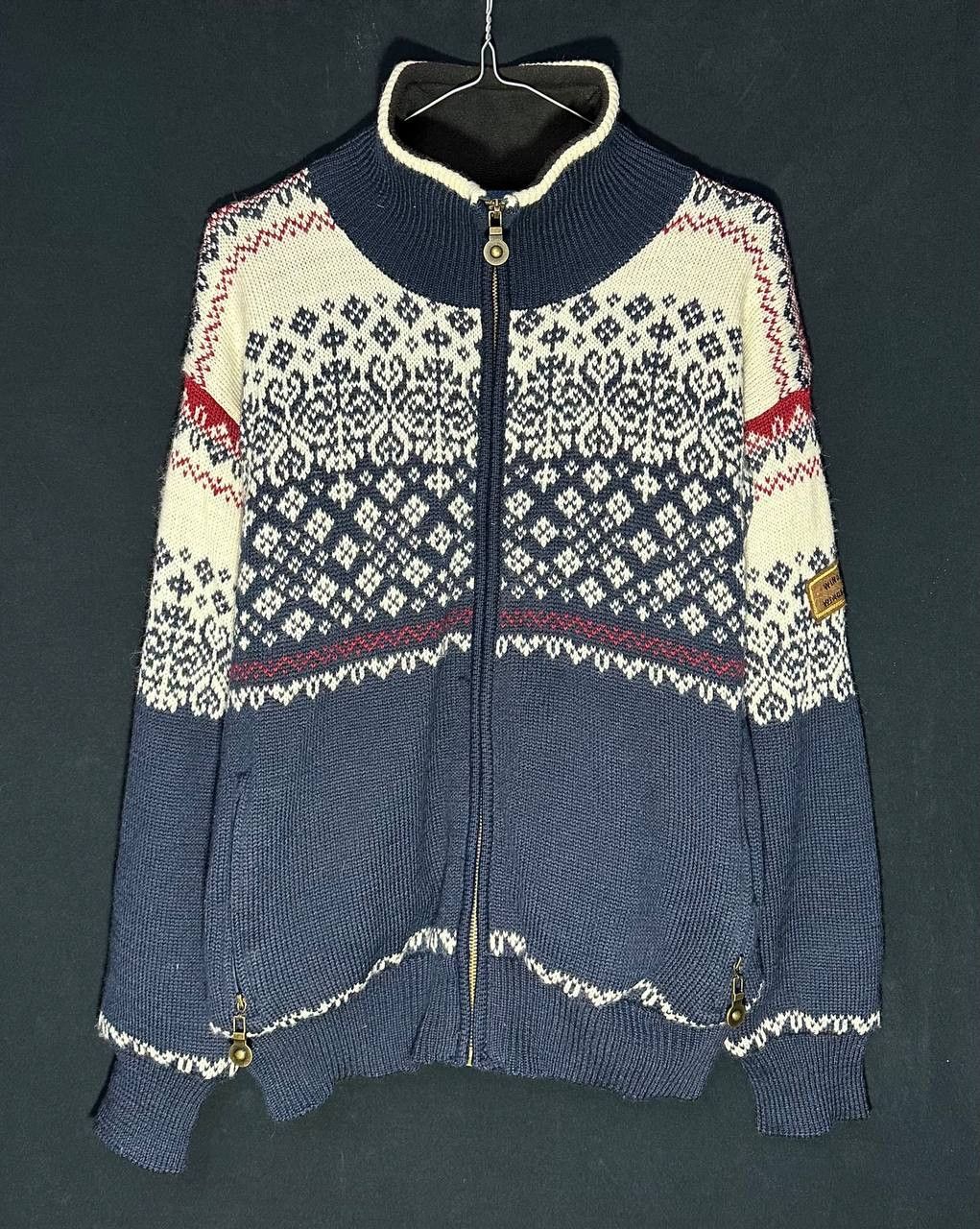 Vintage Windfjord of Norway Pure Wool Full Zip Sweater windbreaker Size US S / EU 44-46 / 1 - 1 Thumbnail