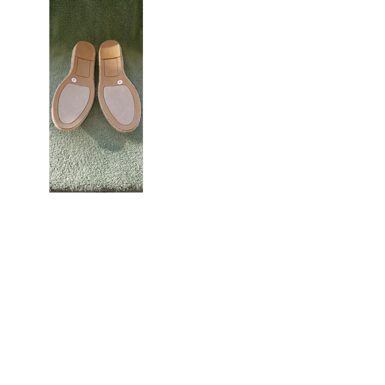 Vintage Jacobies Women's Espadrille Flats Size 8 Black And White Textile Uppers Elastic Crossovers Flats Casual Women’s Size US 6 / IT 36 - 9 Thumbnail