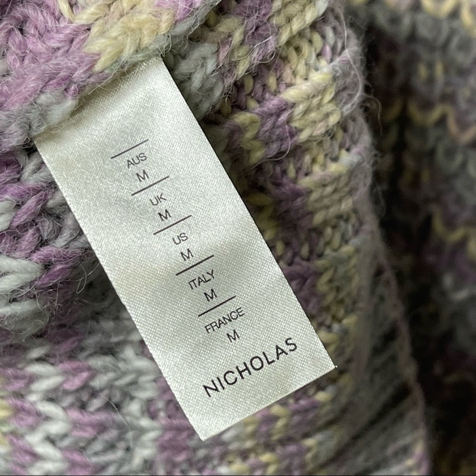 NICHOLAS New NICHOLAS Maliya Space Dyed Multi grey Sweater sz M Size M / US 6-8 / IT 42-44 - 6 Thumbnail