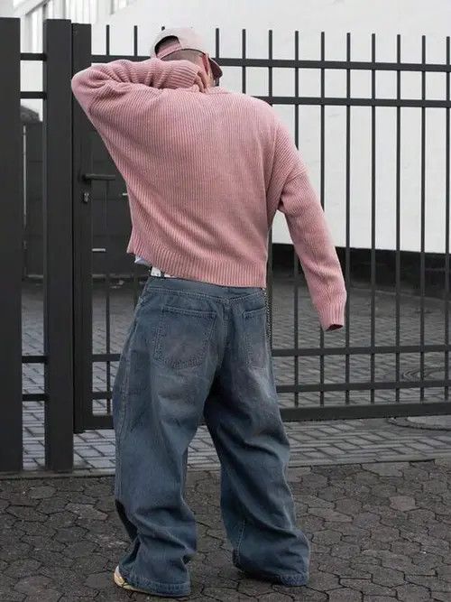 Jean Loose fit Denim Jeans y2k Vintage Size US 34 / EU 50 - 2 Thumbnail