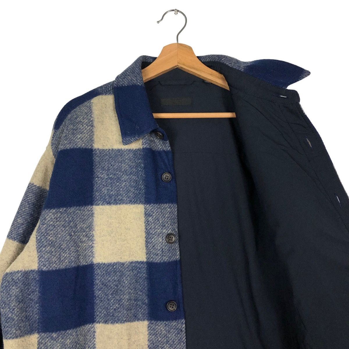 Japanese Brand Vintage Wool Flannel Shirt Jacket Uniqlo Japan Issey Miyake Size US M / EU 48-50 / 2 - 12 Thumbnail