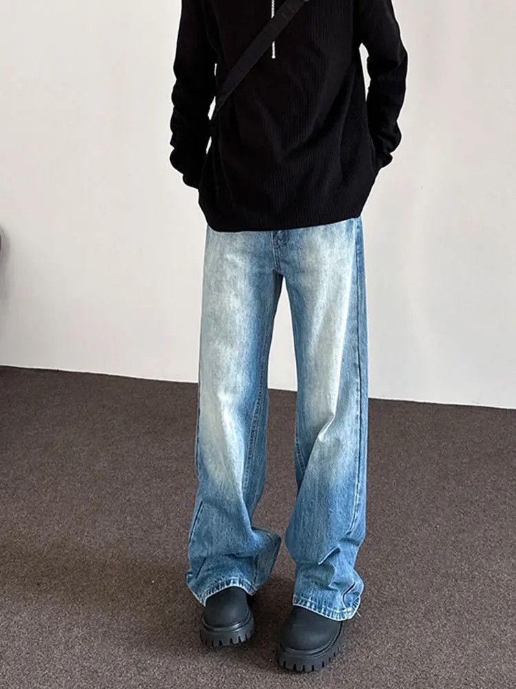 Japanese Brand × Jean Retro loose straight leg high street jeans Size US 32 / EU 48 - 1 Thumbnail