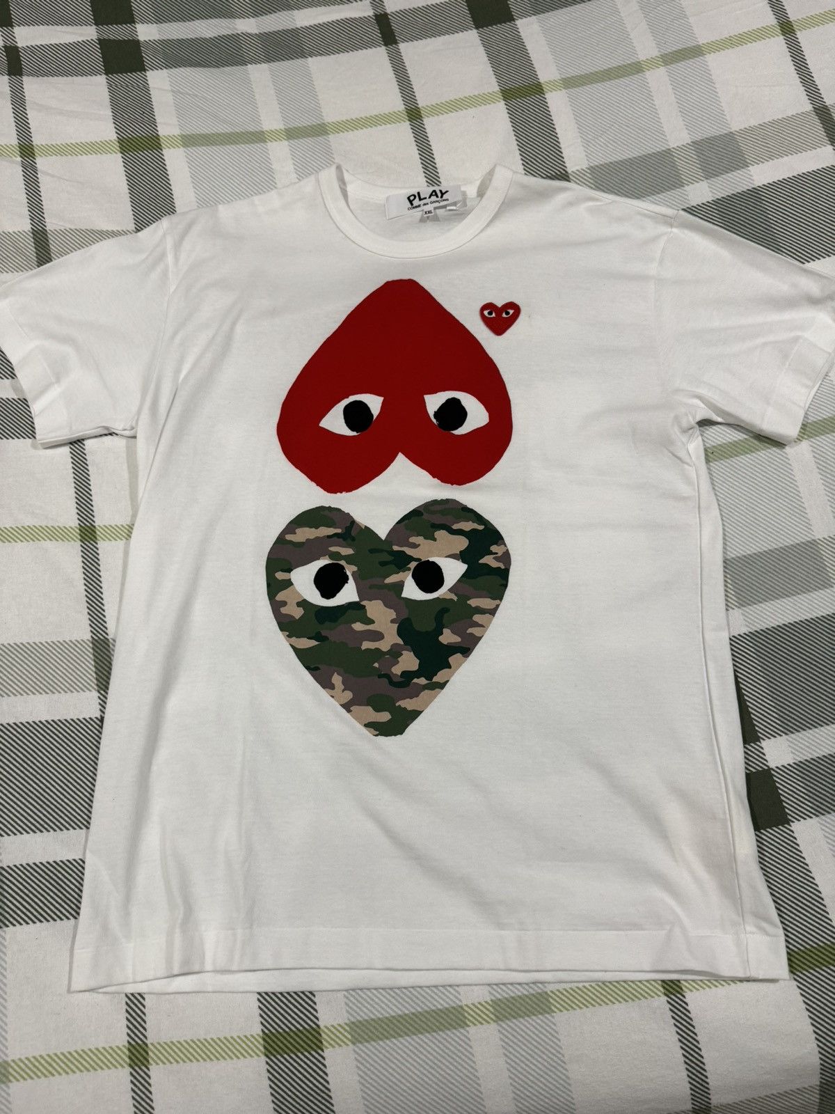 Comme des Garcons PLAY CDG PLAY Double Heart tee Size US XXL / EU 58 / 5 - 1 Thumbnail