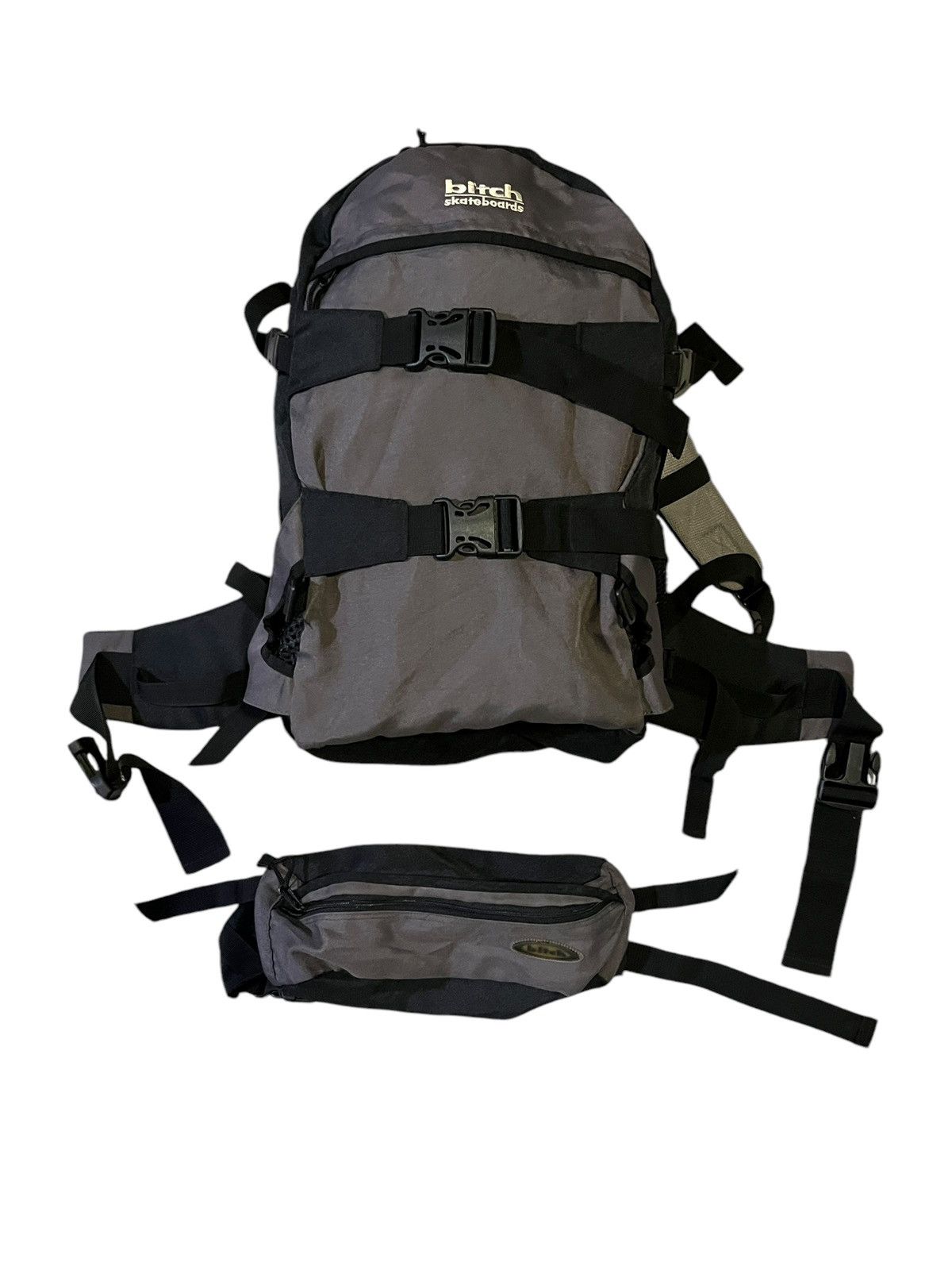 Hook-Ups × Vintage 90s 2in1 Vintage Bitch Skateboard Backpack Size ONE SIZE - 2 Thumbnail