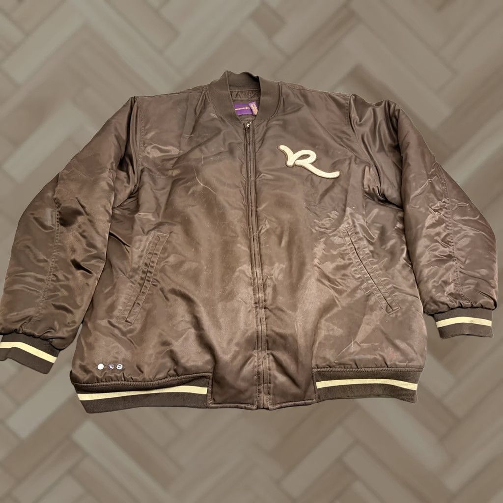Rocawear VINTAGE Rocawear Bomber Jacket 4XL Brown Quilted Hip Hop Spellout Nylon Big Size US XXL / EU 58 / 5 - 1 Thumbnail
