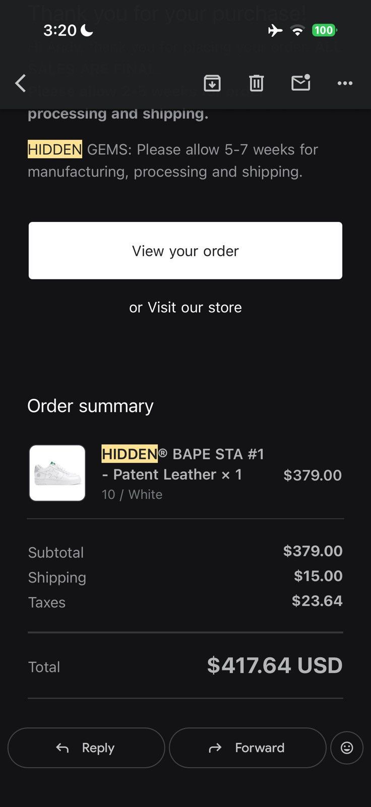 Bape HIDDEN® BAPE STA #1 Friends & Family Patent Leather size 10 Size US 10 / EU 43 - 22 Thumbnail