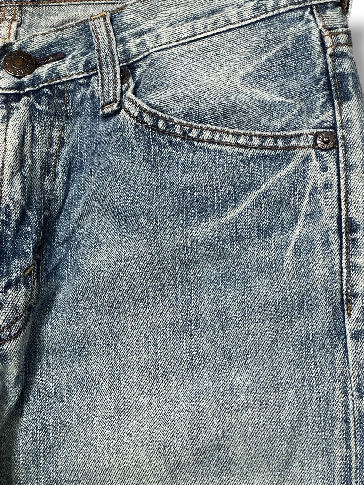 Japanese Brand Bobson Special Edition Flare Jeans – Light Blue Wash & Faded Size US 32 / EU 48 - 7 Thumbnail
