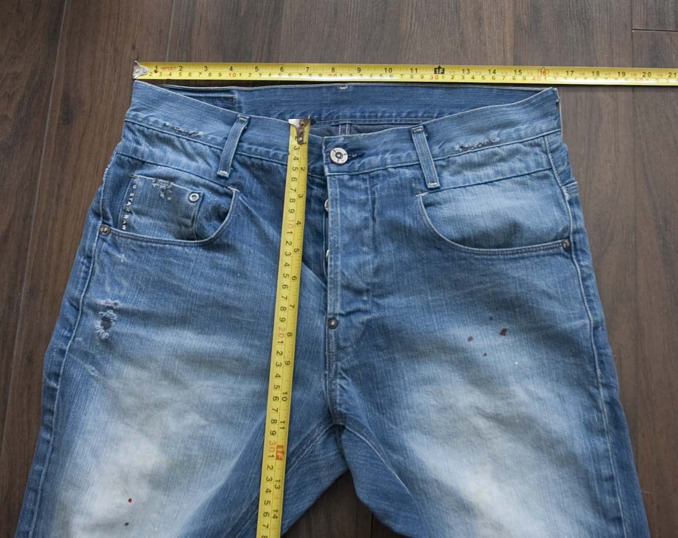 G-Star G Star Jeans Size 33x32.5 Distressed Blue New Radar Slim Size US 33 - 7 Thumbnail