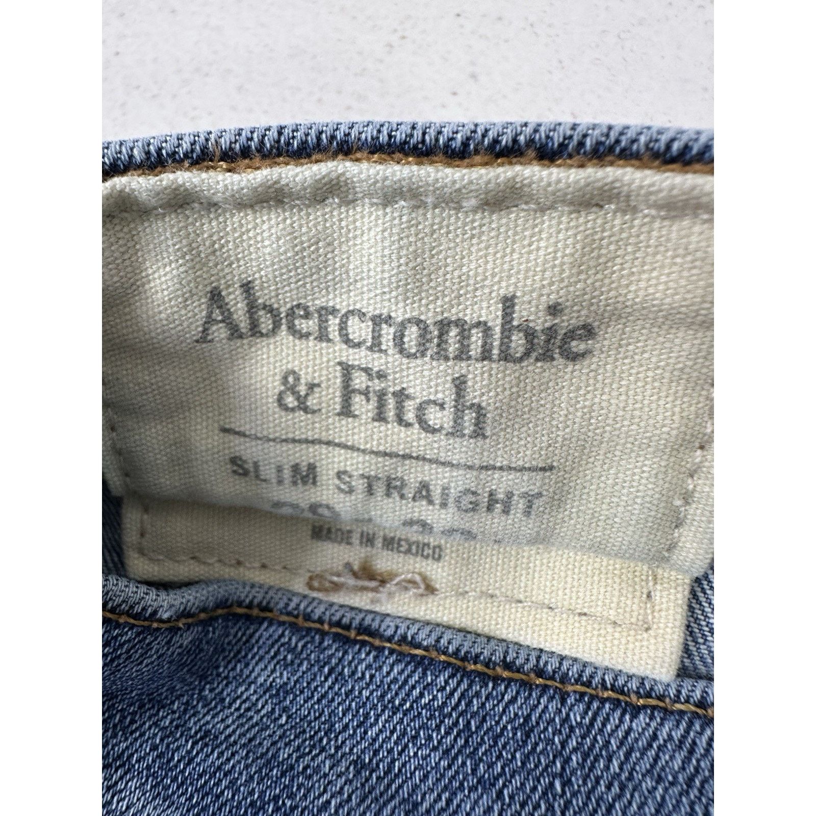Abercrombie & Fitch Abercrombie Fitch Jeans Mens 29x32 Blue Denim slim straight Size US 29 - 7 Thumbnail