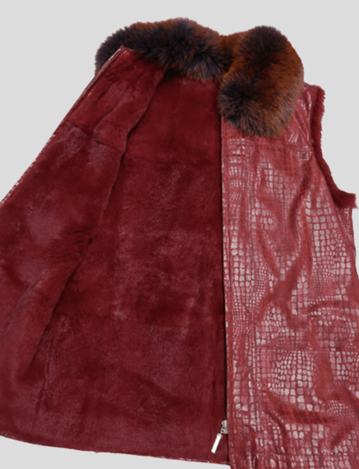 Other Rolf Schulte German Fox Collar / Rabbit-lined Vest Size M / US 6-8 / IT 42-44 - 2 Thumbnail