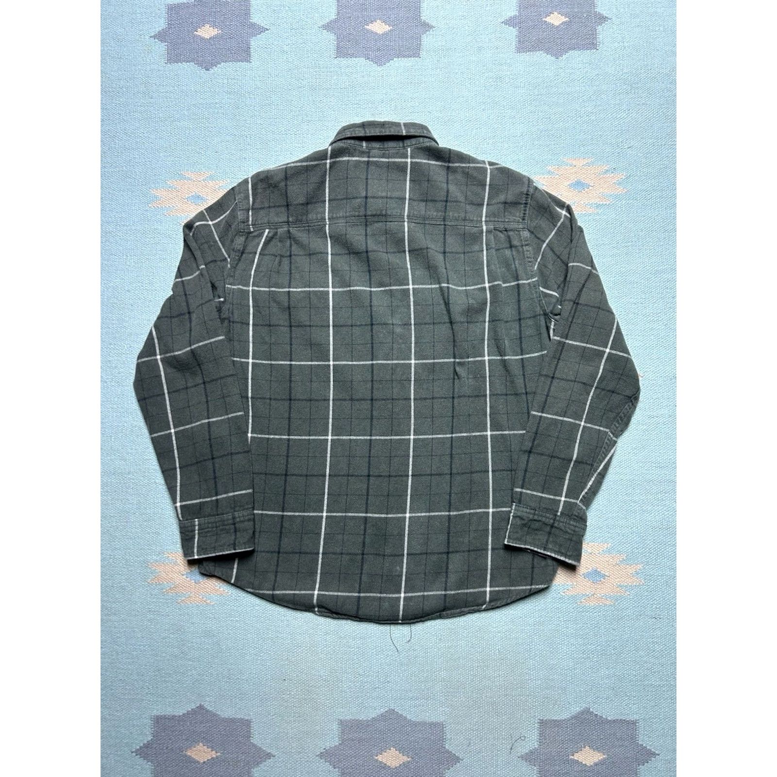 AMO Pladra Long Sleeve Flannel Shirt Heartland Bowhunter Green Plaid Camo Mens Large Size US L / EU 52-54 / 3 - 6 Thumbnail