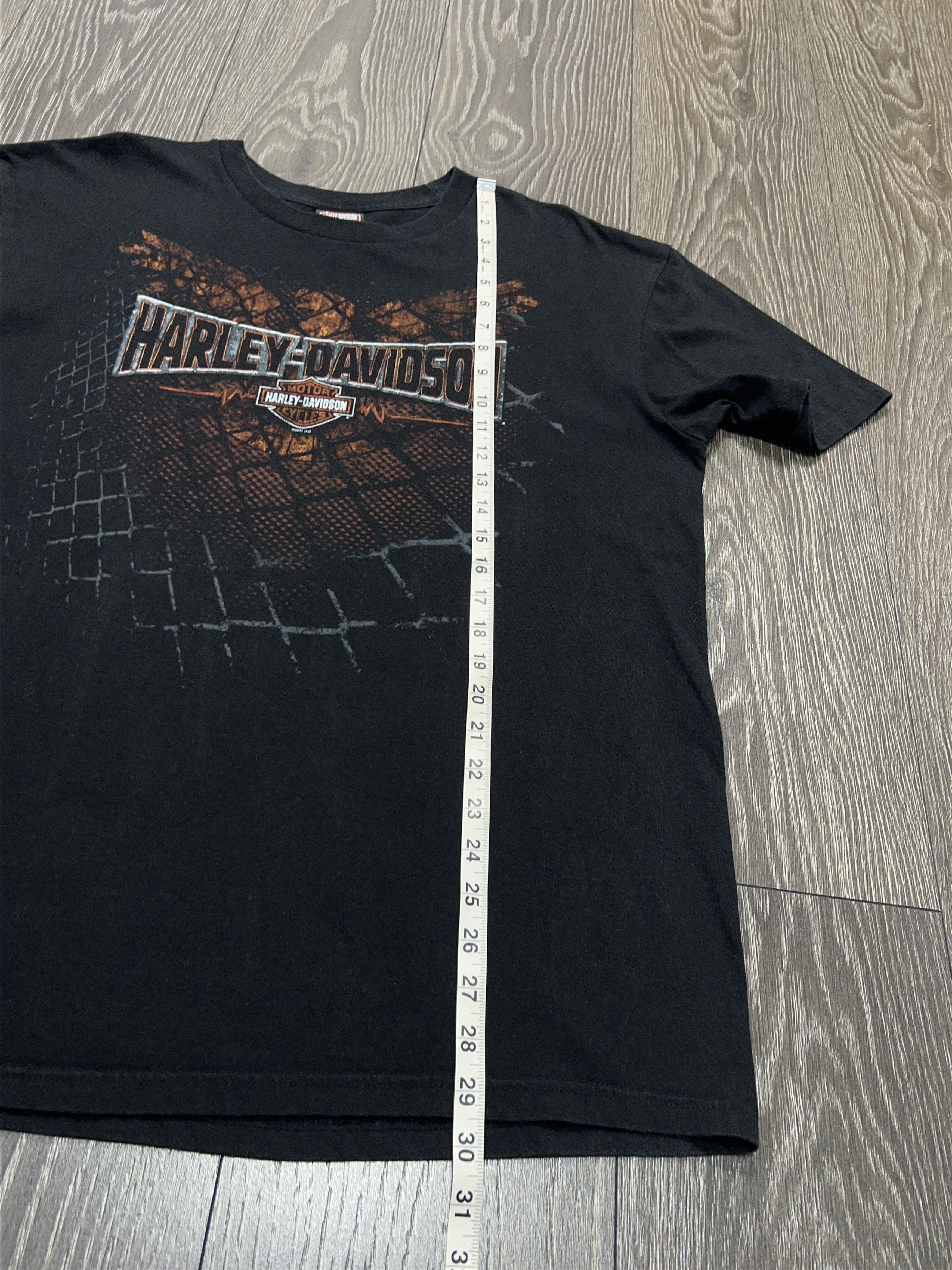 Harley Davidson Warr's London England Motorcycles Biker T Shirt Big Logo Size US XL / EU 56 / 4 - 7 Thumbnail
