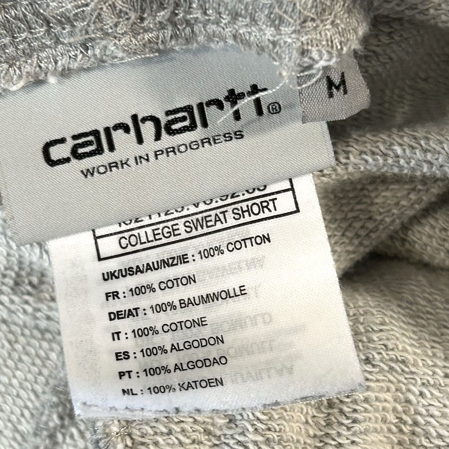 Carhartt VINTAGE Carhartt Work in Progress College Sweat Shorts Gray 9" Inseam Men’s Medium Size US 31 - 4 Thumbnail