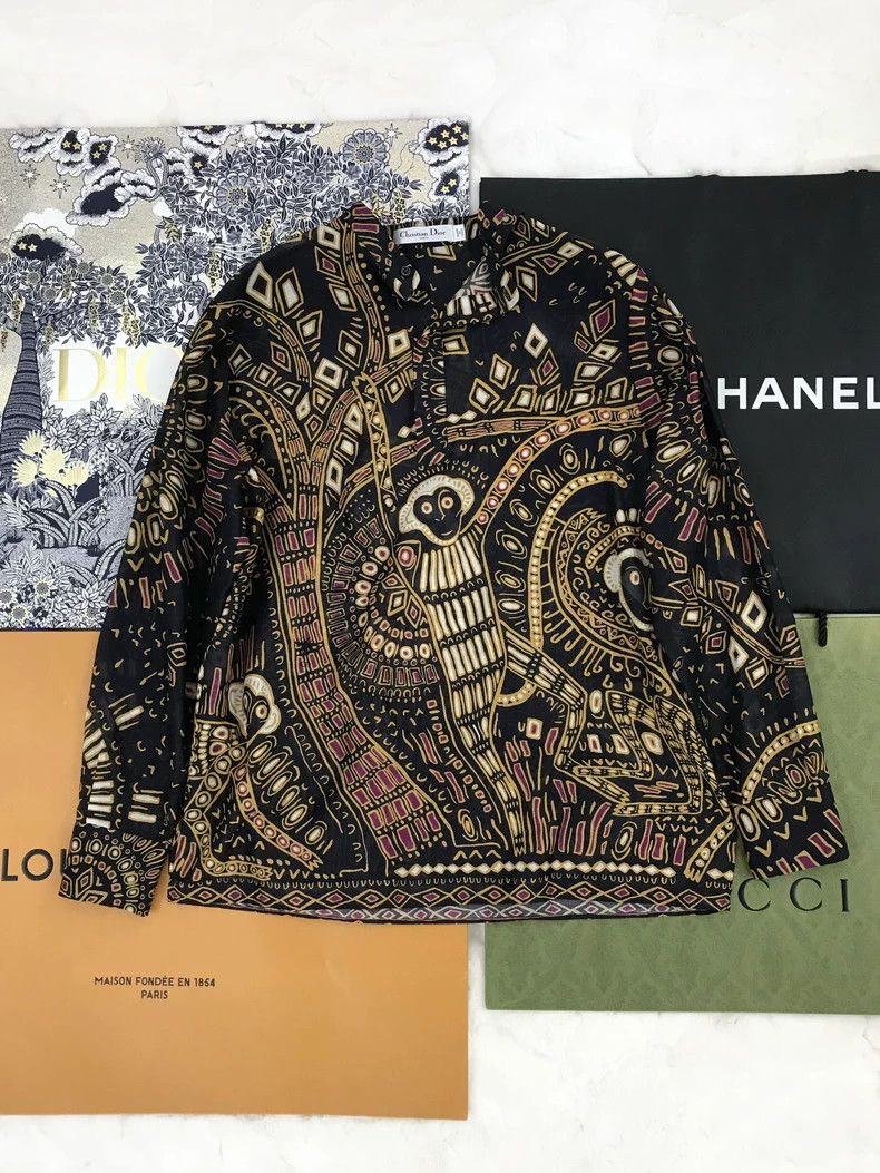 Dior Monkey Print Loose Shirt