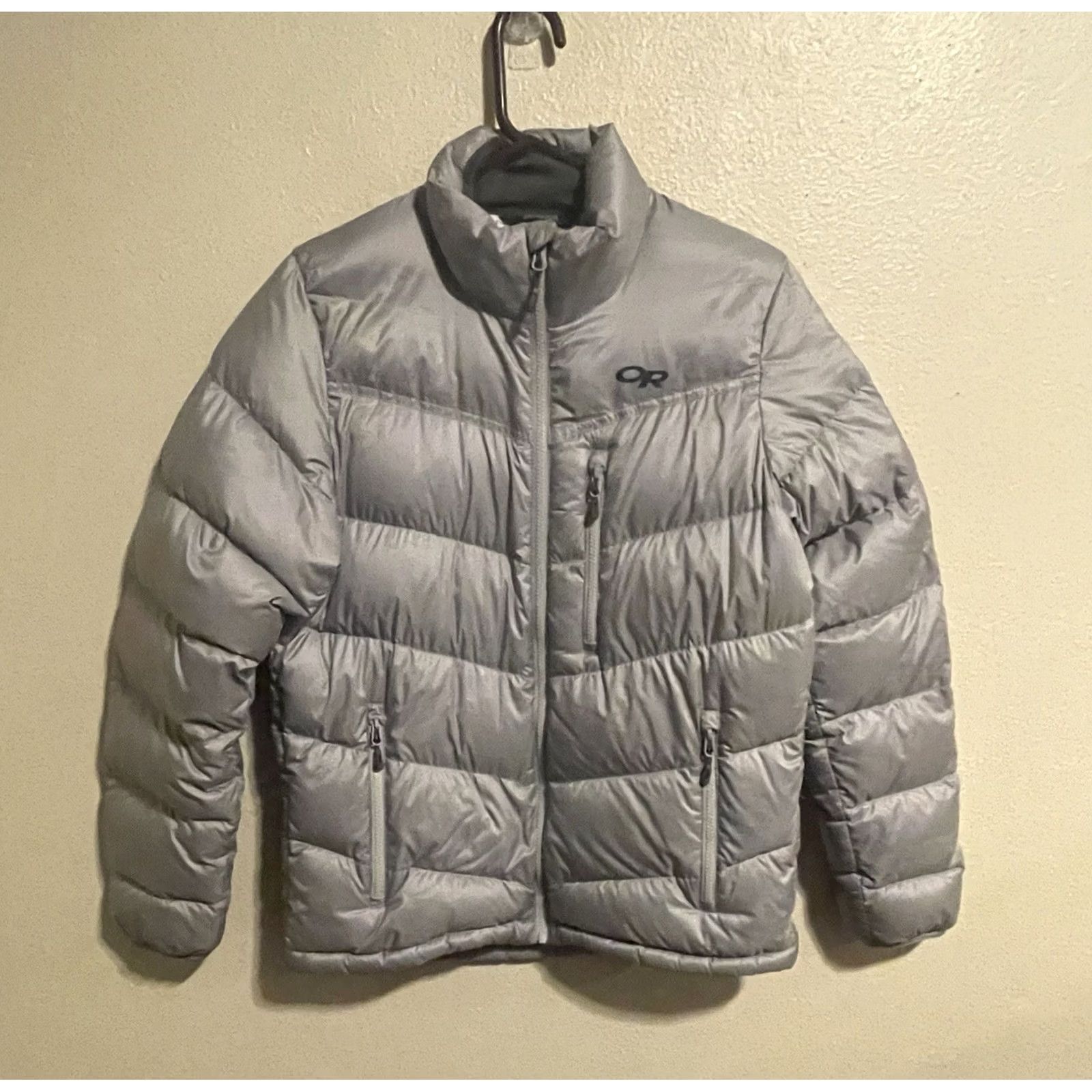 Outdoor Research Outdoor Research Transcendent Down Fill Women’s Size M Full Zip Jacket J1693 Jacket Womens M Gray Down Fill Quilted Logo Size M / US 6-8 / IT 42-44 - 2 Thumbnail