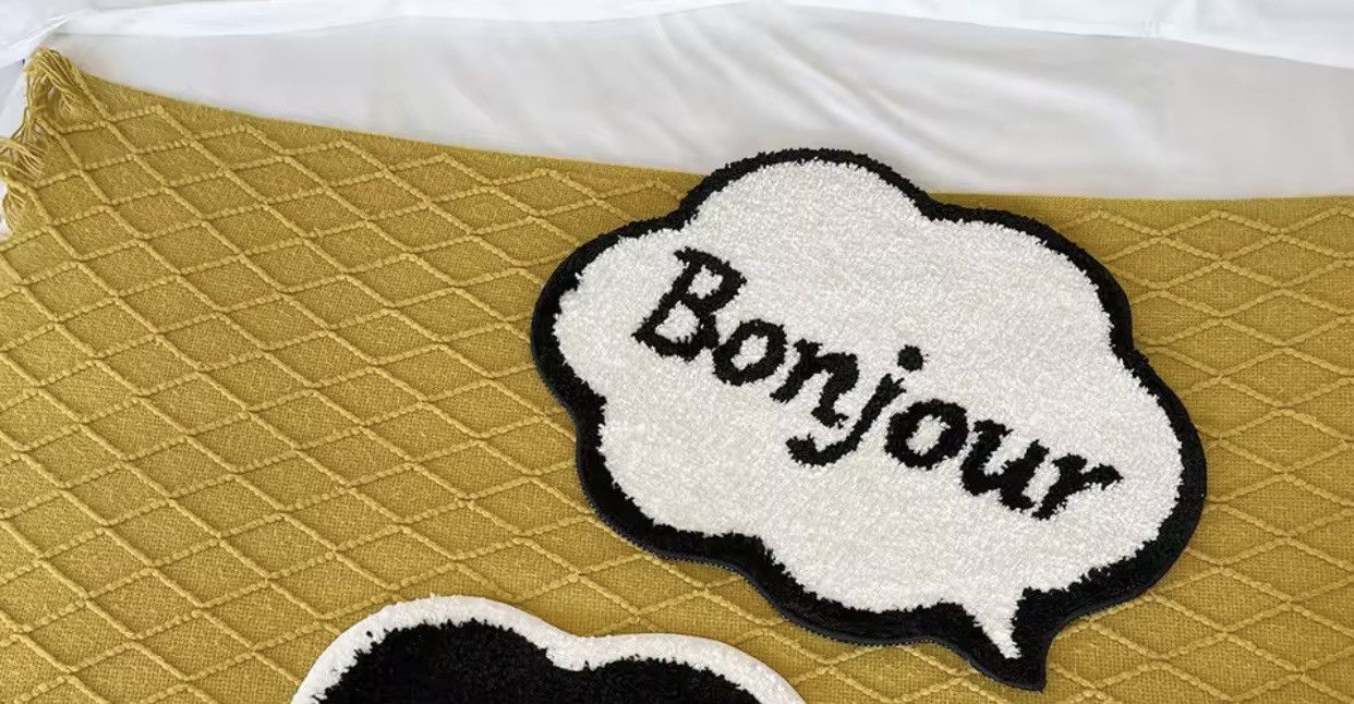 Japanese Brand × Vintage Bonjour Cute Rug 45x60cm Size ONE SIZE - 2 Thumbnail