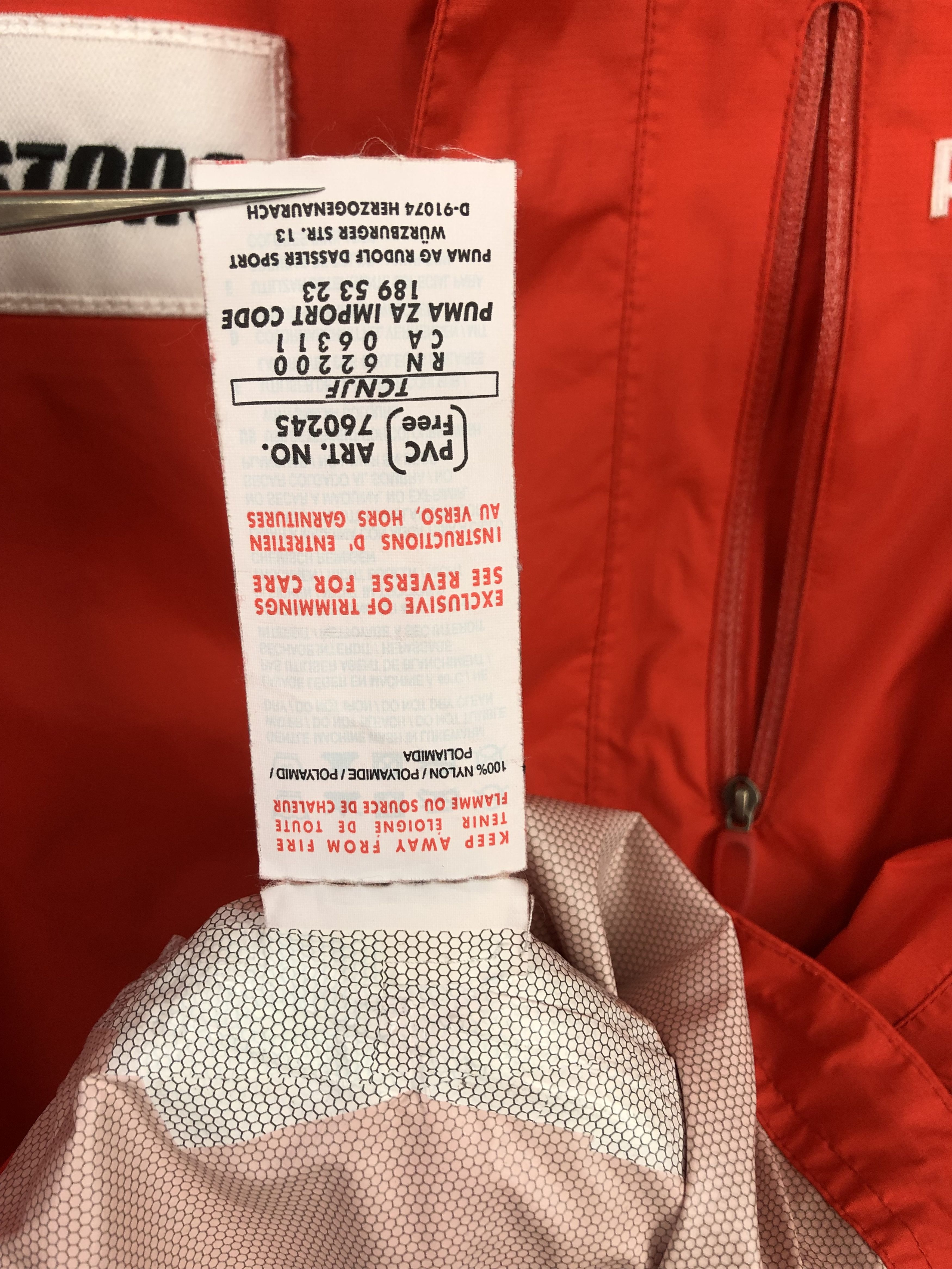 Ferrari × Puma Vintage Ferrari Puma Racing Jacket Track Top Windbreaker Size US S / EU 44-46 / 1 - 9 Thumbnail