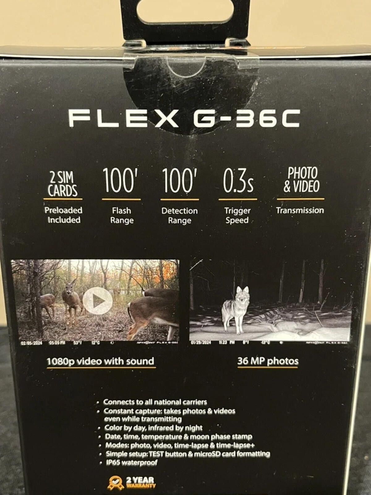 Other SPYPOINT FLEX G-36 Cellular Trail Camera 36 MP 1080P Video Size ONE SIZE - 4 Thumbnail