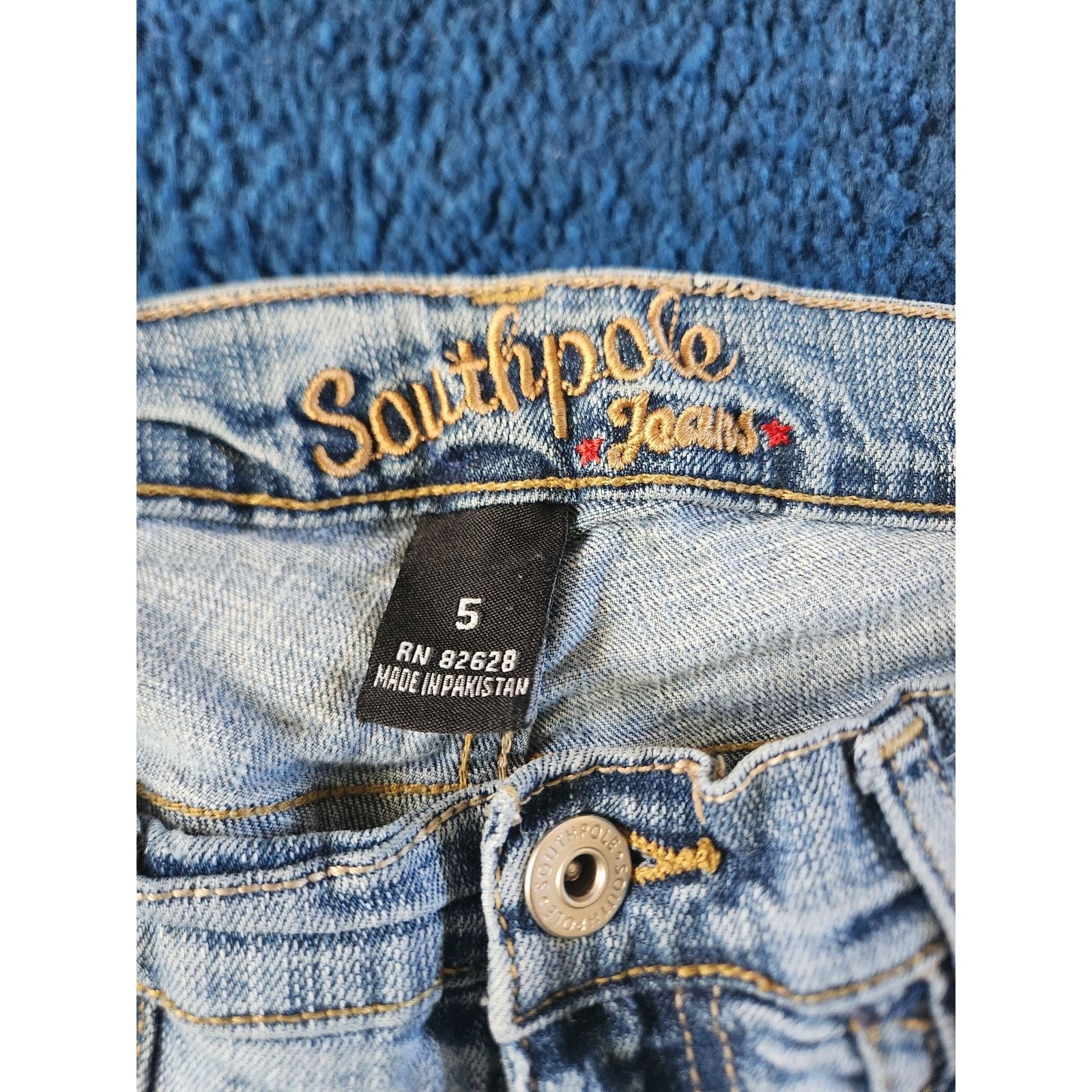 Southpole Y2k SouthPole Women's Flare Out Light Wash Denim Jeans-5 Size 24" / US 00 / IT 34 - 9 Thumbnail