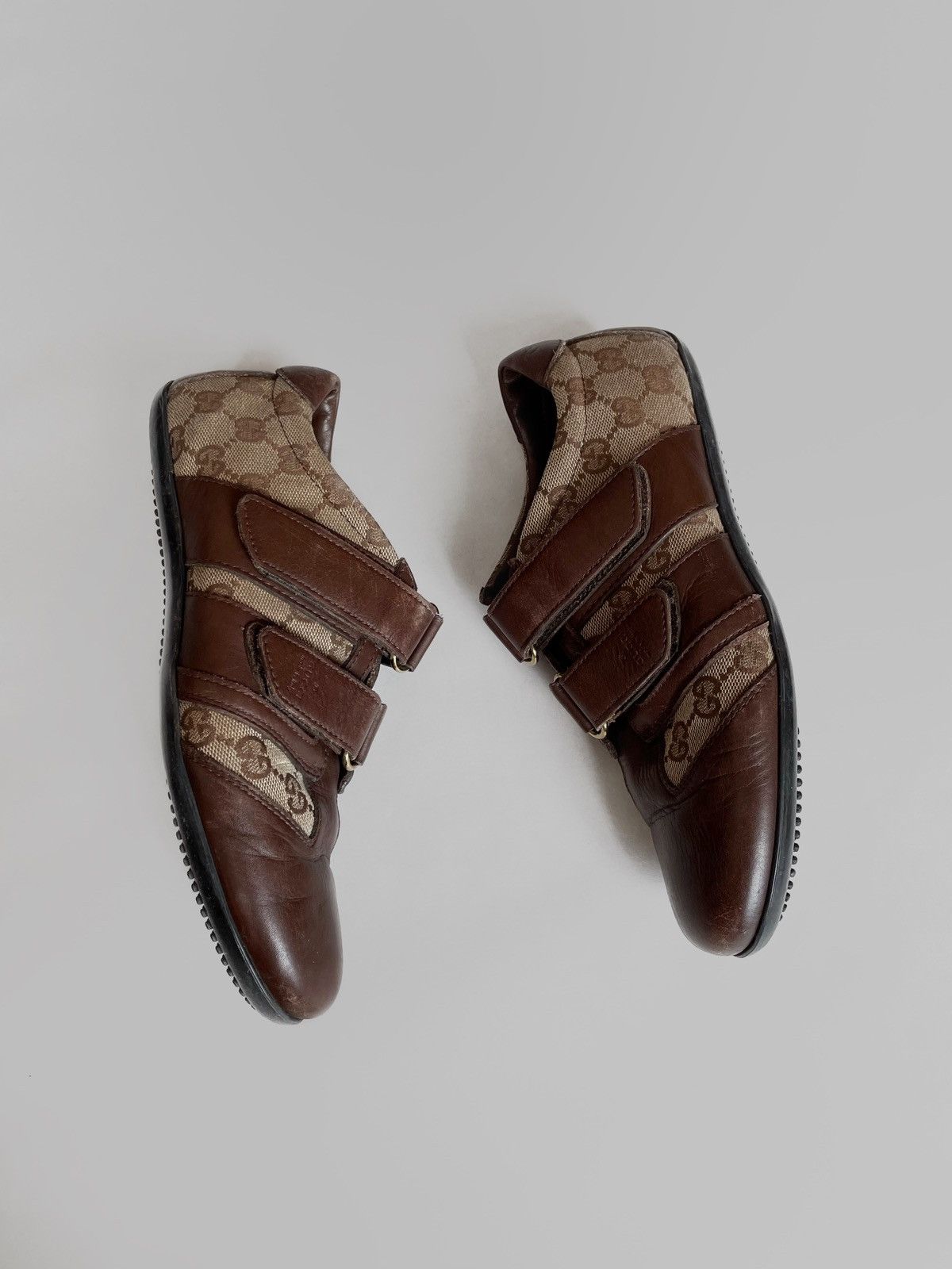 Gucci Vintage Gucci monogram leather boxing/soccer sneakers Size US 8 / IT 38 - 4 Thumbnail