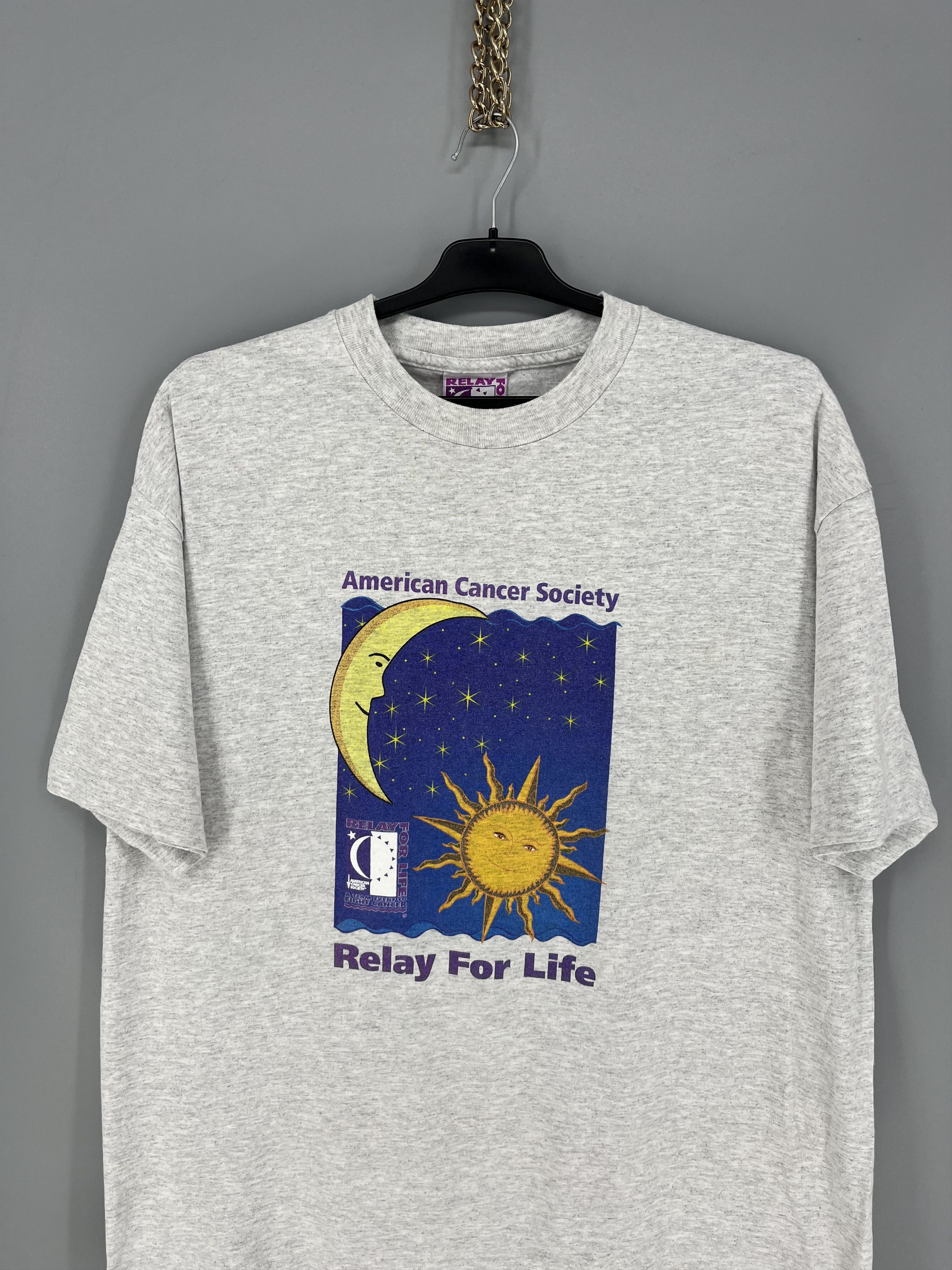 Vintage Vintage 1990s American Cancer Society Souvenir T Shirt Size US XL / EU 56 / 4 - 6 Thumbnail