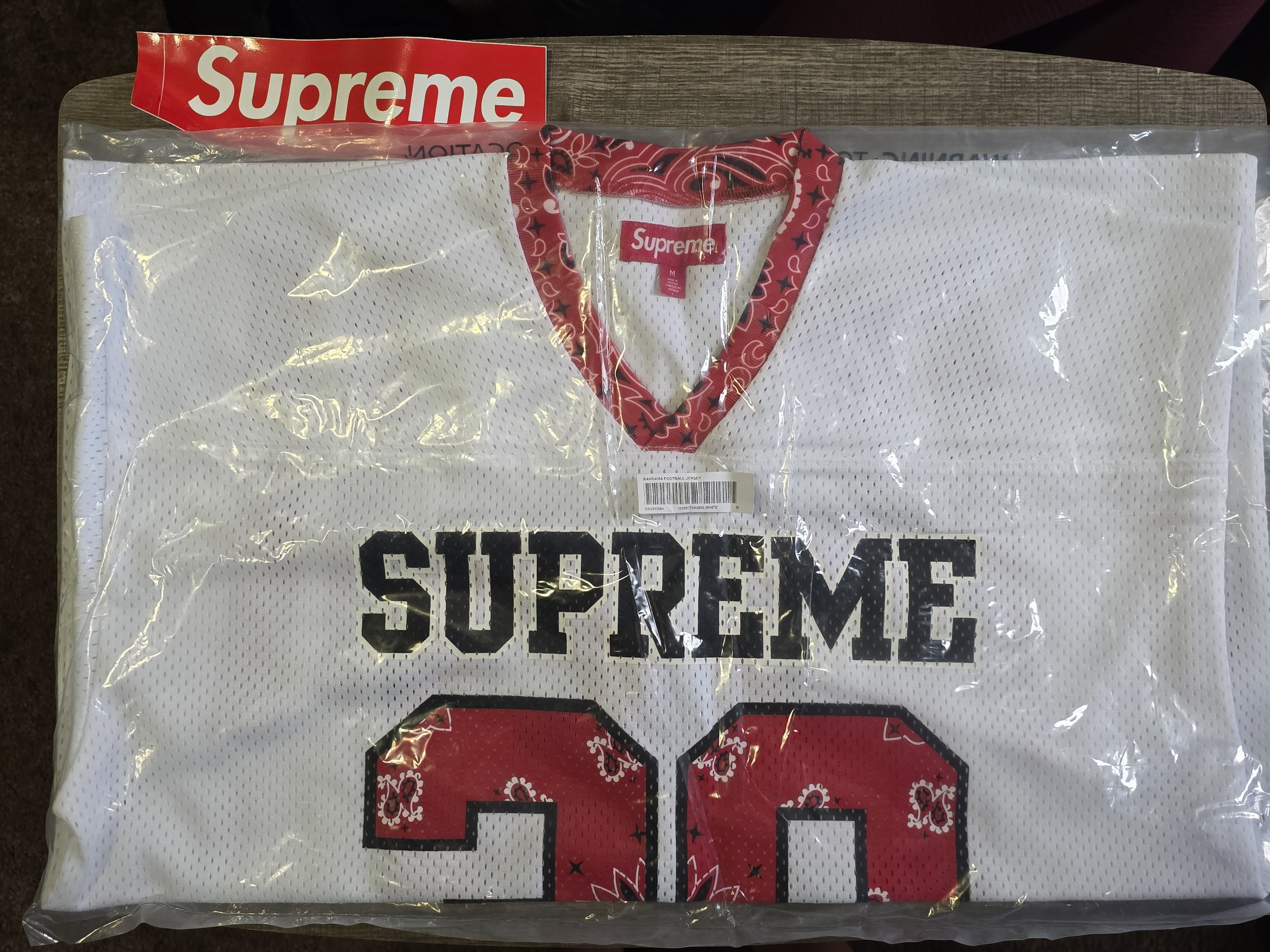 Supreme Bandana Football Jersey White