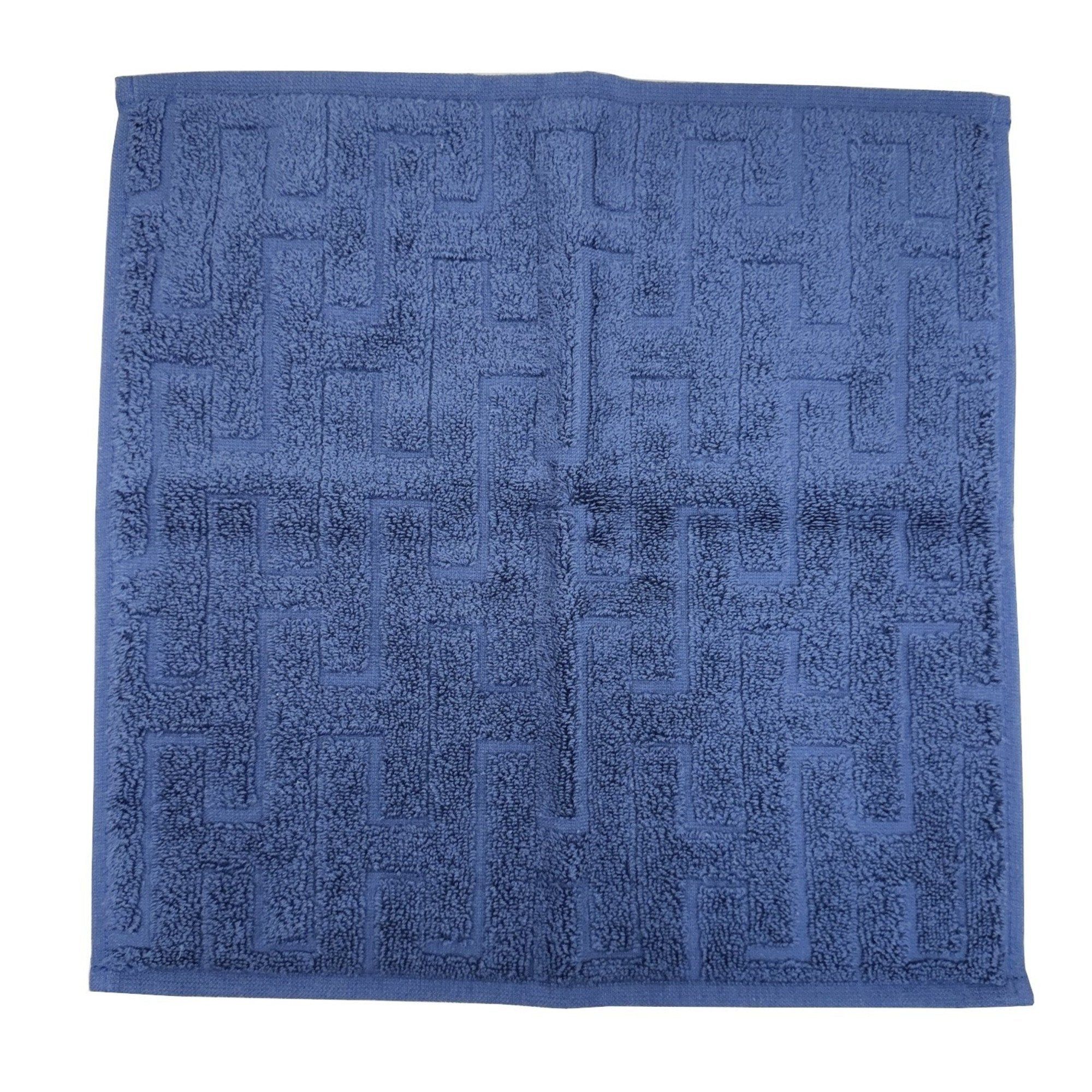 image of Hermes Carre Towel Stairs Marine H Cotton Handkerchief Navy Men's Women's in Blue
