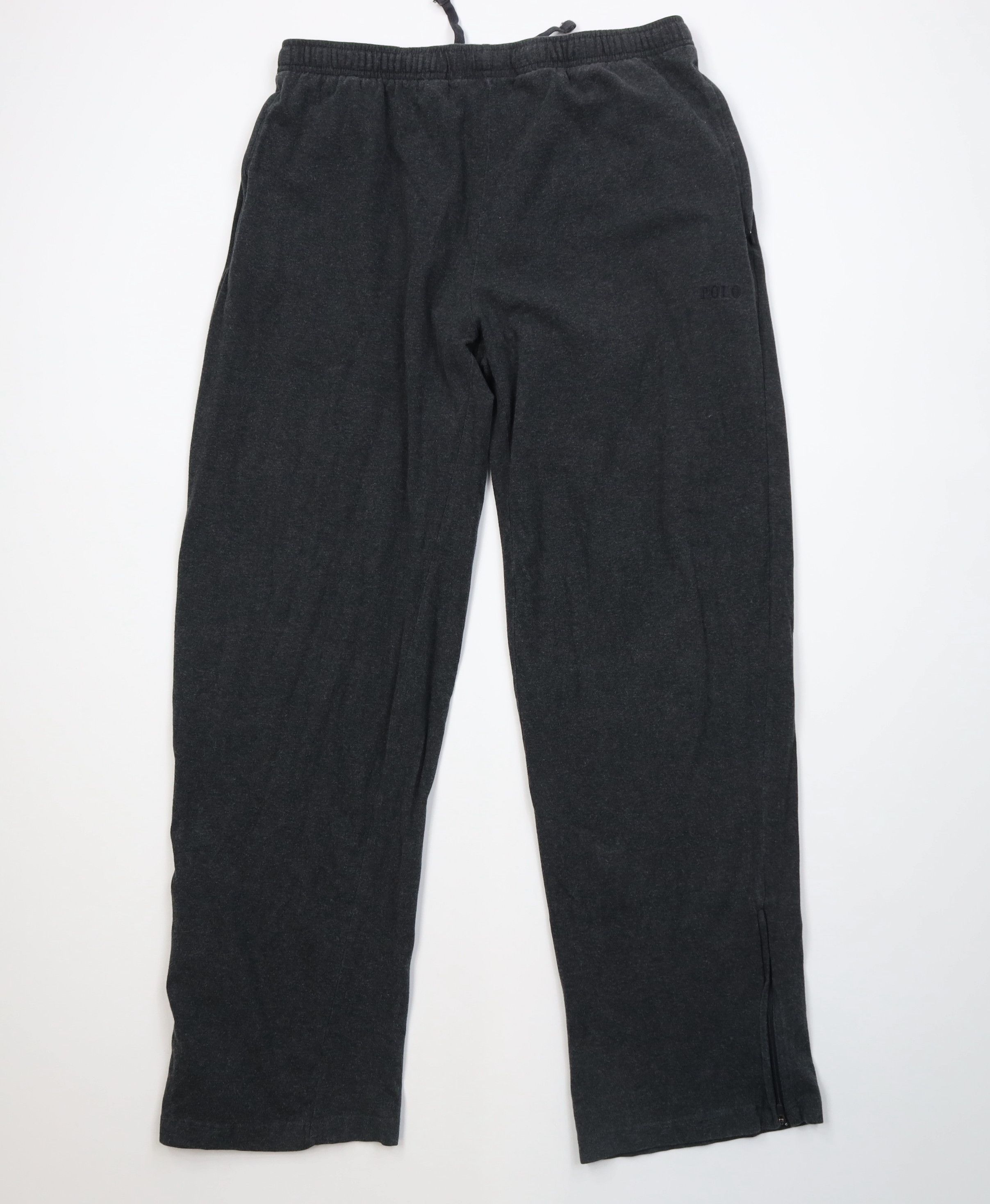 Ralph Lauren Vintage 90s Ralph Lauren Block Letter Wide Leg Sweatpants Size US 36 / EU 52 - 1 Thumbnail