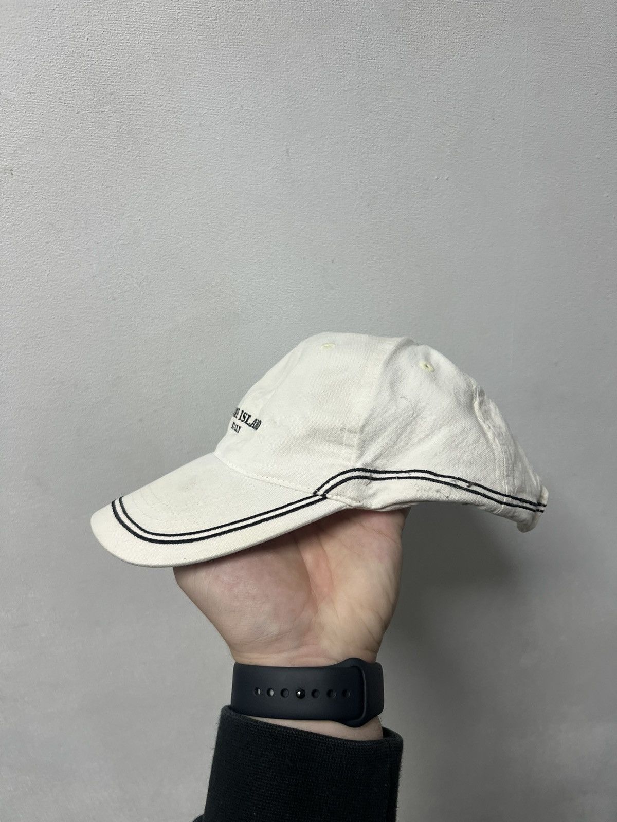 Massimo Osti Vintage Stone Island Cap Logo White Size ONE SIZE - 4 Thumbnail