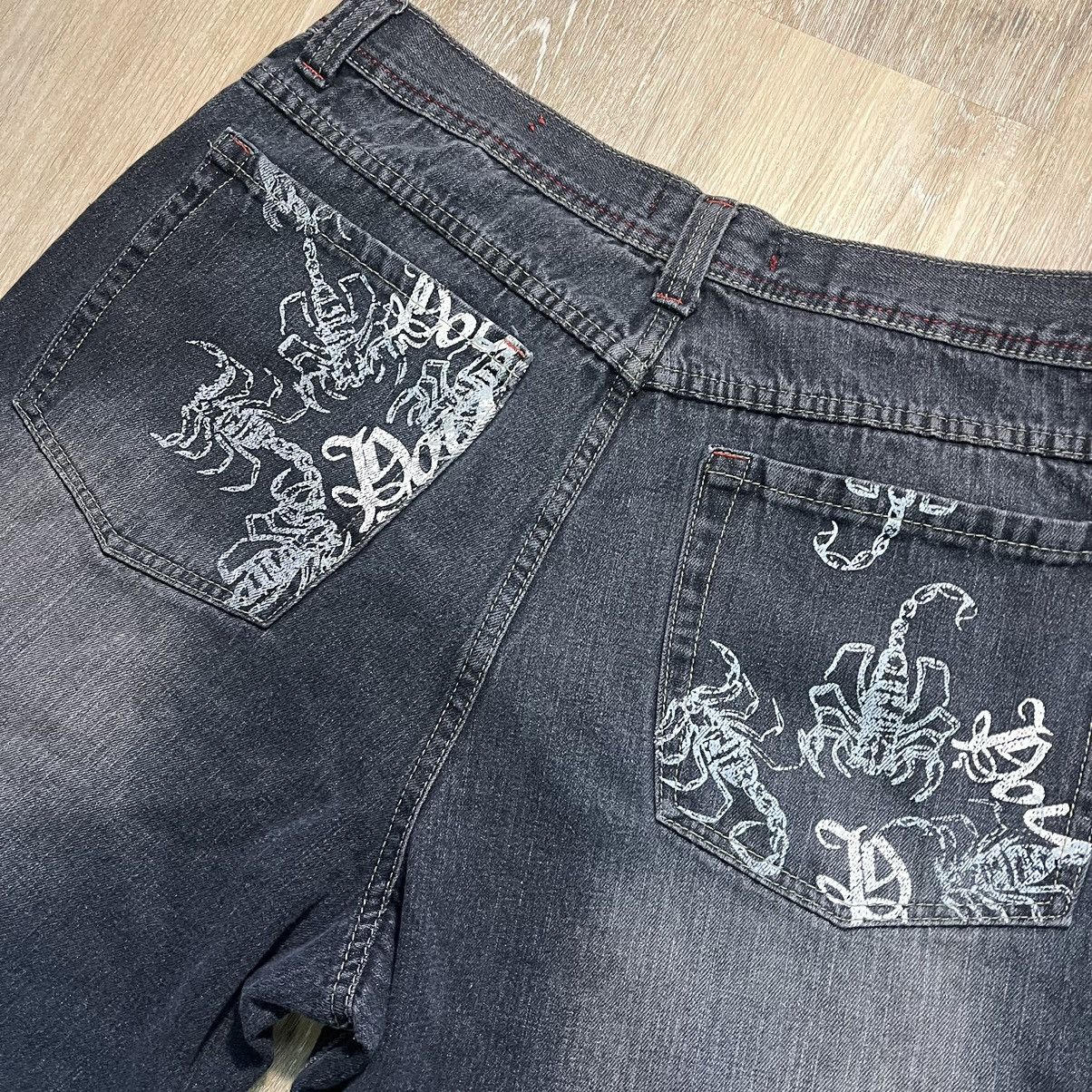 JNCO × Vintage Y2K Paco Black Scorpion Embroidered Jorts Size US 38 / EU 54 - 2 Thumbnail