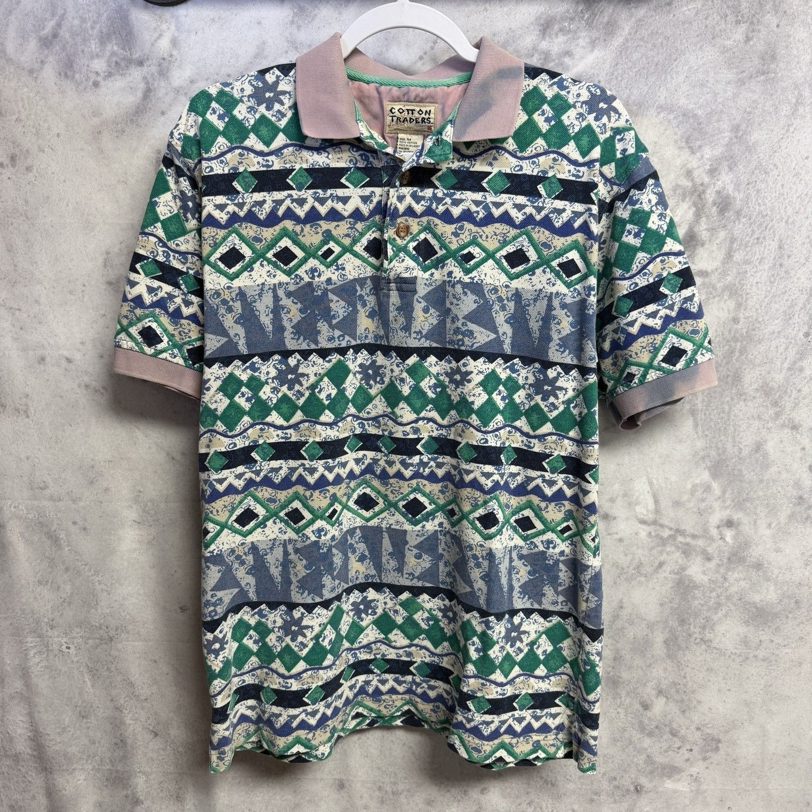 Cotton Traders Vintage Cotton Traders Aztec Polo Shirt Mens Medium Size US M / EU 48-50 / 2 - 1 Thumbnail