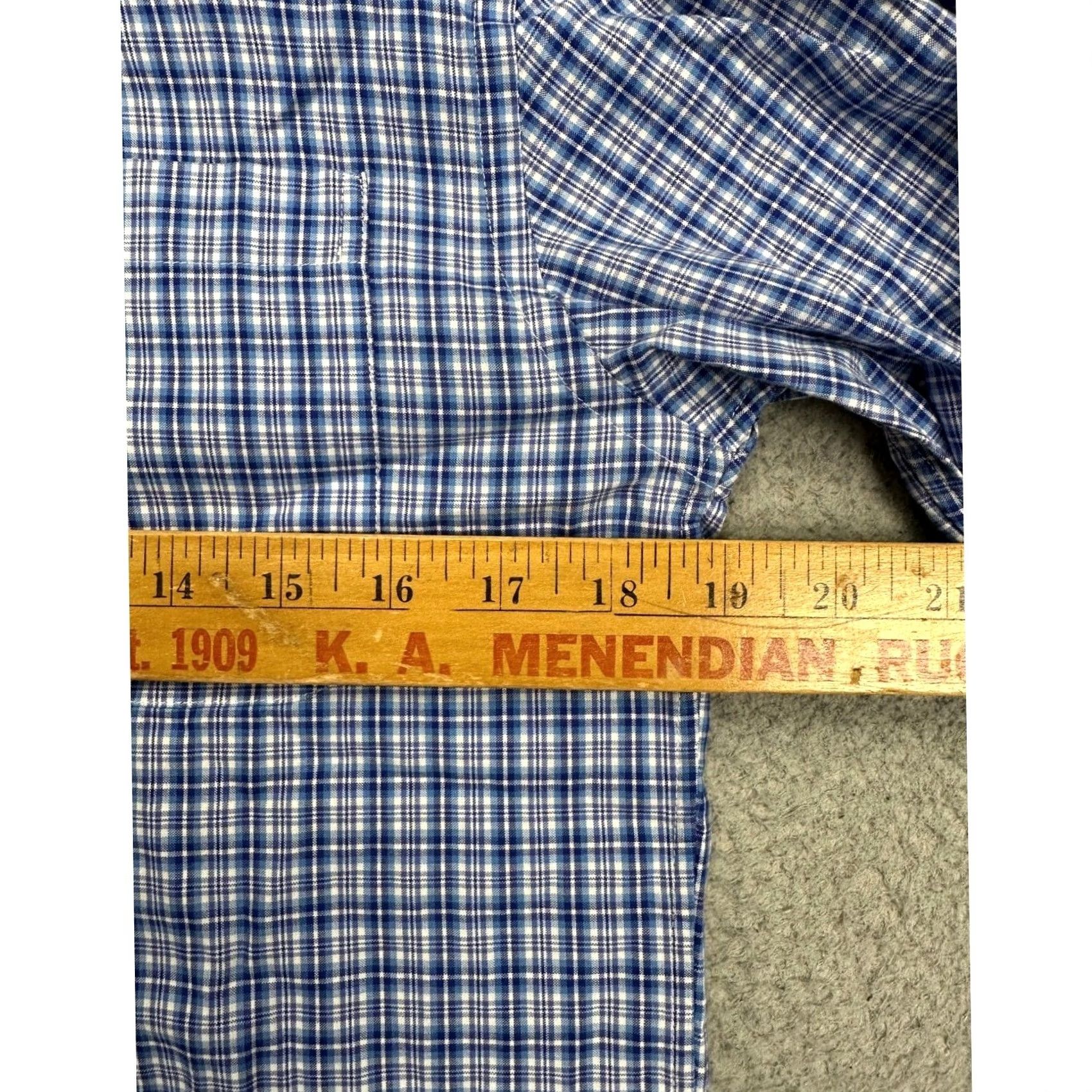 Vineyard Vines Vineyard Vines Murray Shirt Mens Small Blue Plaid Button-Down Long Sleeve EUC Size US S / EU 44-46 / 1 - 7 Thumbnail