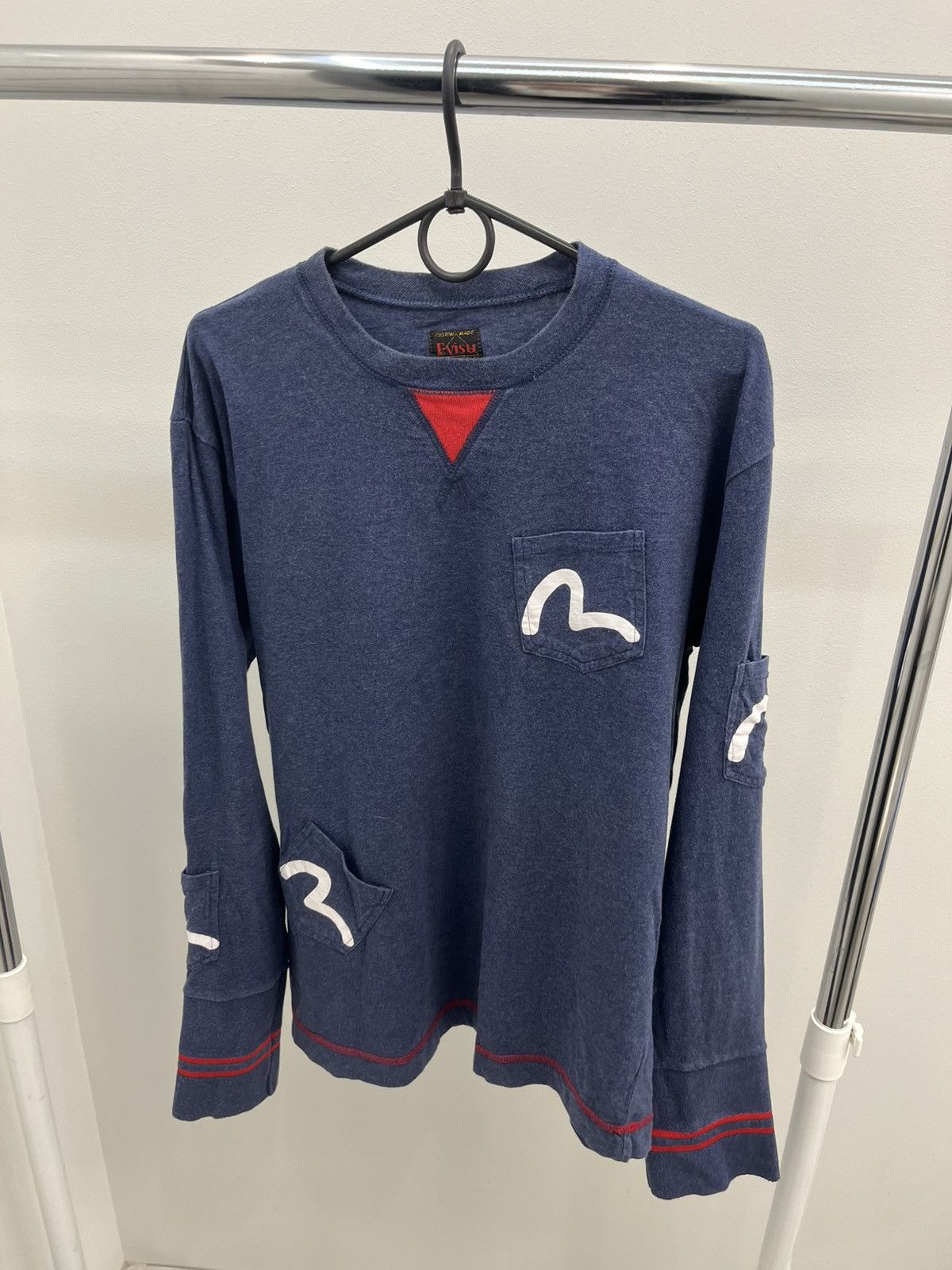 Evisu Evisu Multipocket Seagull Long Sleeve Tee T-shirt Size US L / EU 52-54 / 3 - 1 Thumbnail