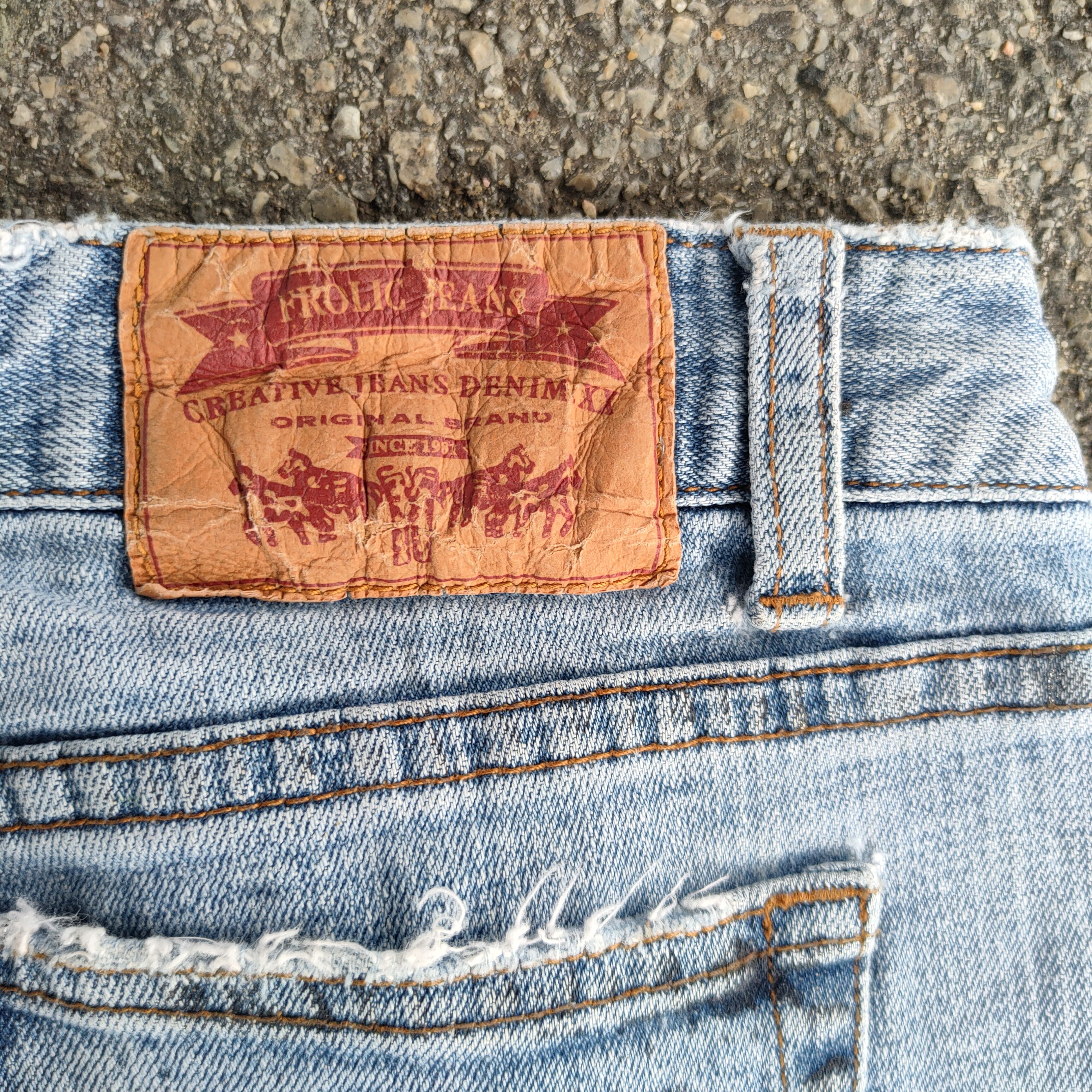 Japanese Brand FLARE VINTAGE FROLIC BOOTCUT FADED JEANS DENIM PANTS Size US 27 - 10 Thumbnail