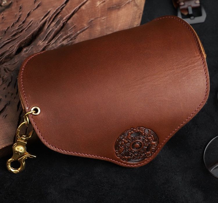 Leather Handmade Sunglasses Pouch Bag Size ONE SIZE - 4 Thumbnail